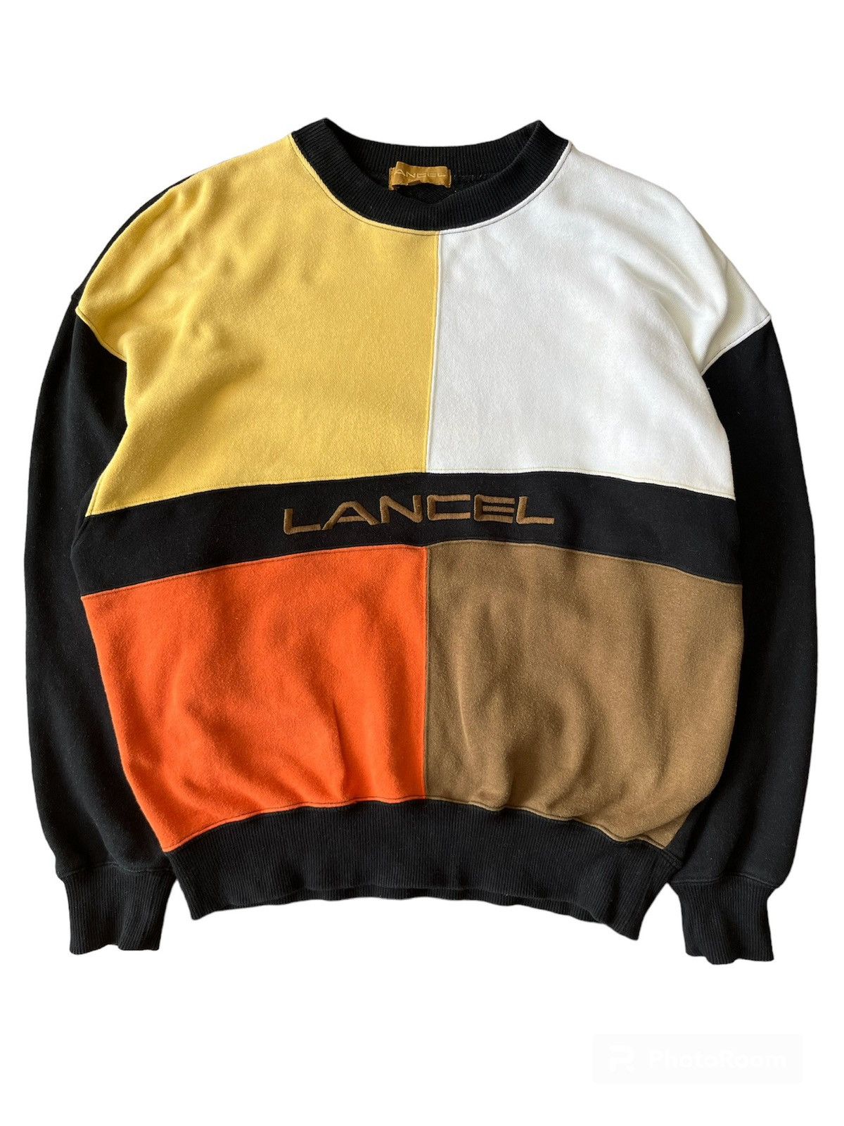 Lancel Lancel Spell Out Colourblock Sweatshirt Size US M / EU 48-50 / 2 - 2 Thumbnail
