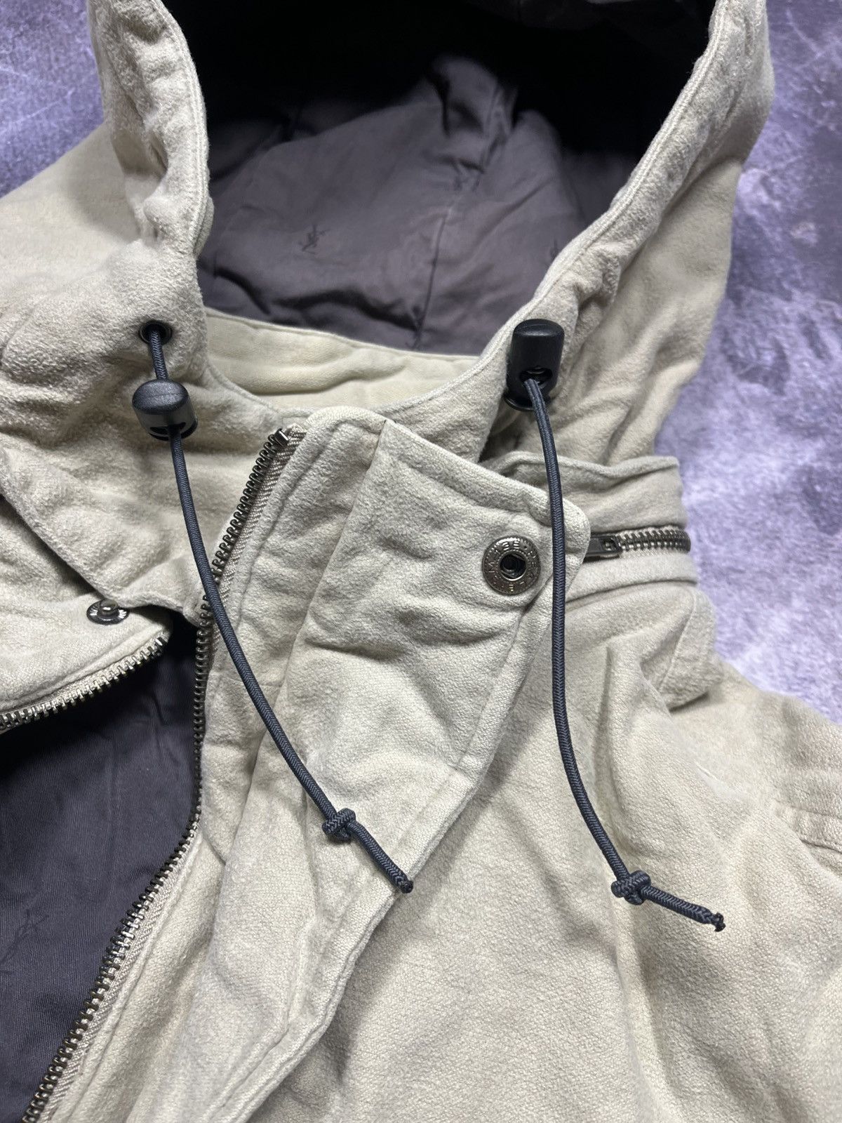 Yves Saint Laurent Yves Saint Laurent YSL Vintage jacket beige hood Parka Size US L / EU 52-54 / 3 - 11 Thumbnail