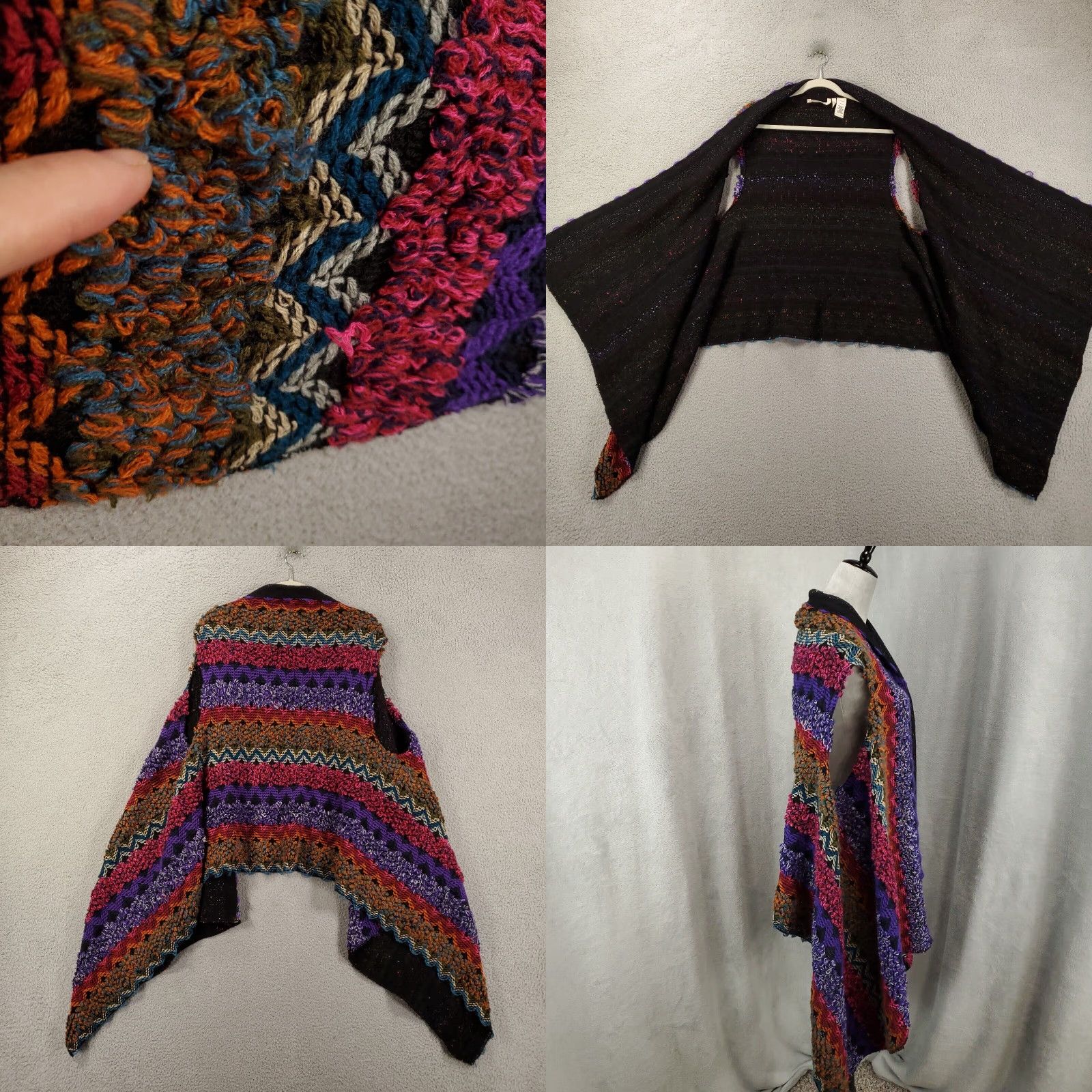 Soft Surroundings Soft Surroundings Cardigan Sweater One Size Boho Artsy Sleeveless Open Front Vintage No Size ONE SIZE - 8 Thumbnail