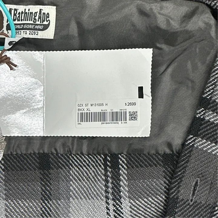 Bape BAPE Men's Plaid Logo Print Long-Sleeve Shirt Size US XL / EU 56 / 4 - 4 Thumbnail
