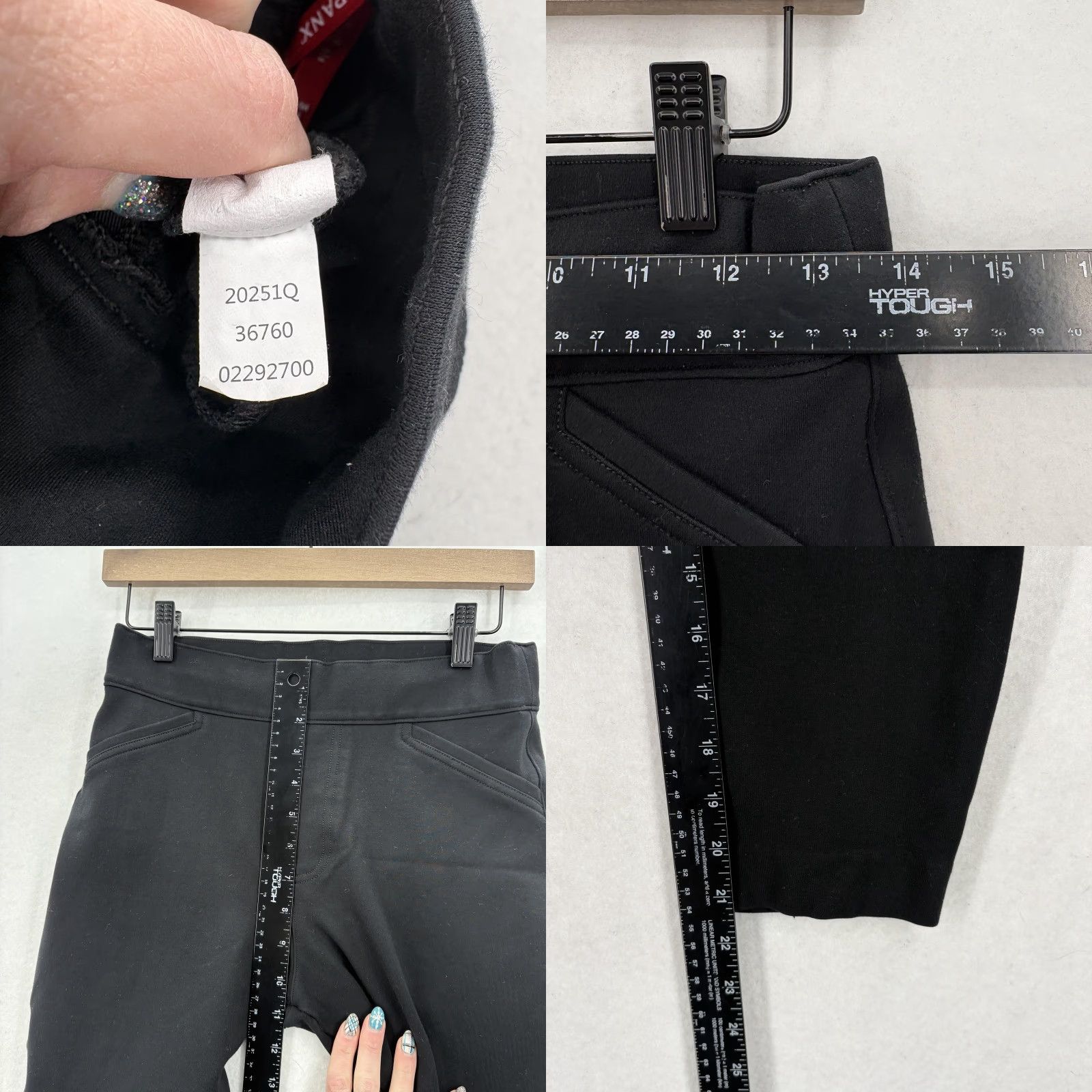 Spanx SPANX Perfect Black Pant Back Seam Skinny Pants Womens Medium Petite Stretch Size 32" / US 10 / IT 46 - 8 Thumbnail