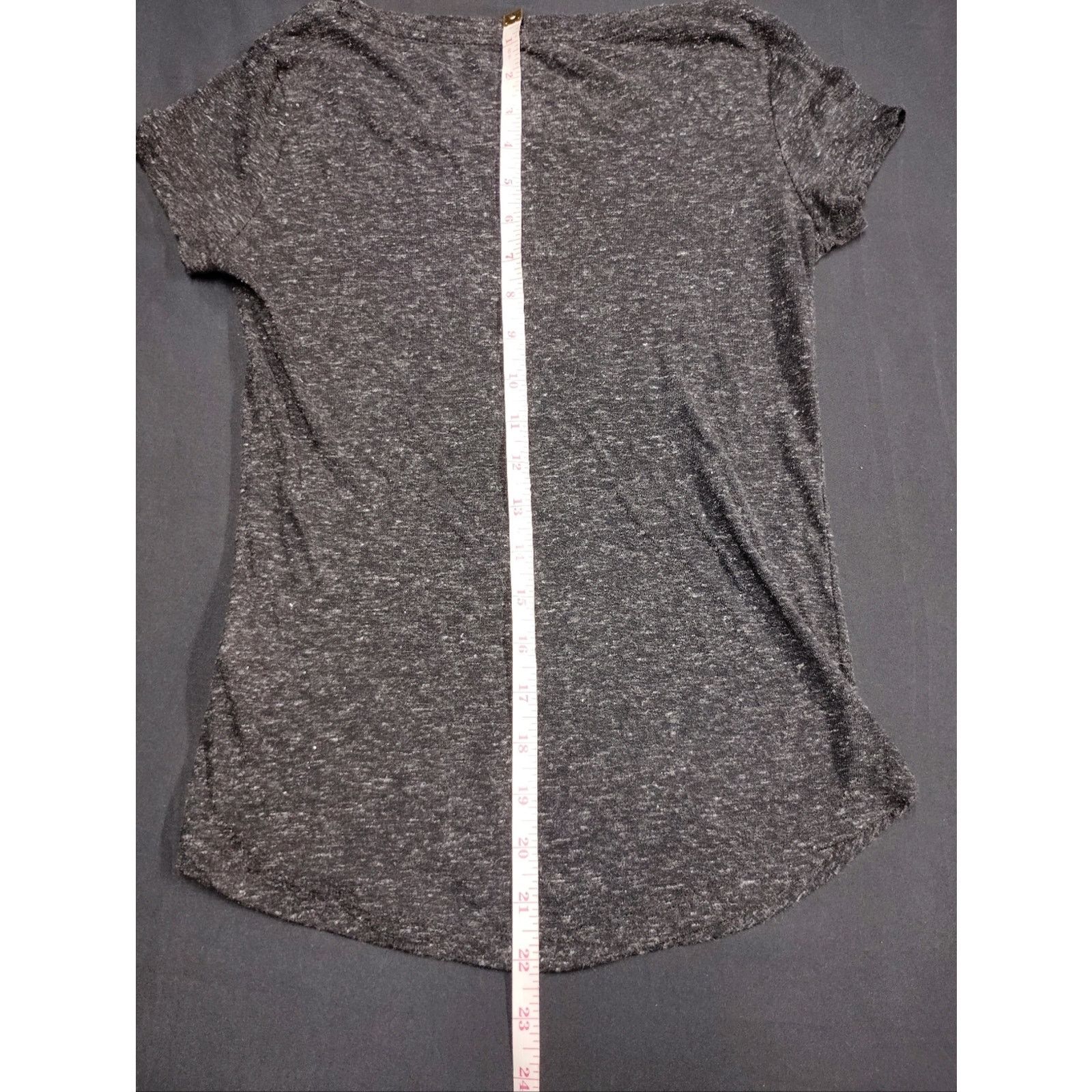 Aeropostale Aeropostale Charcoal Graphic Tee with Pink Accent Size S / US 4 / IT 40 - 4 Thumbnail