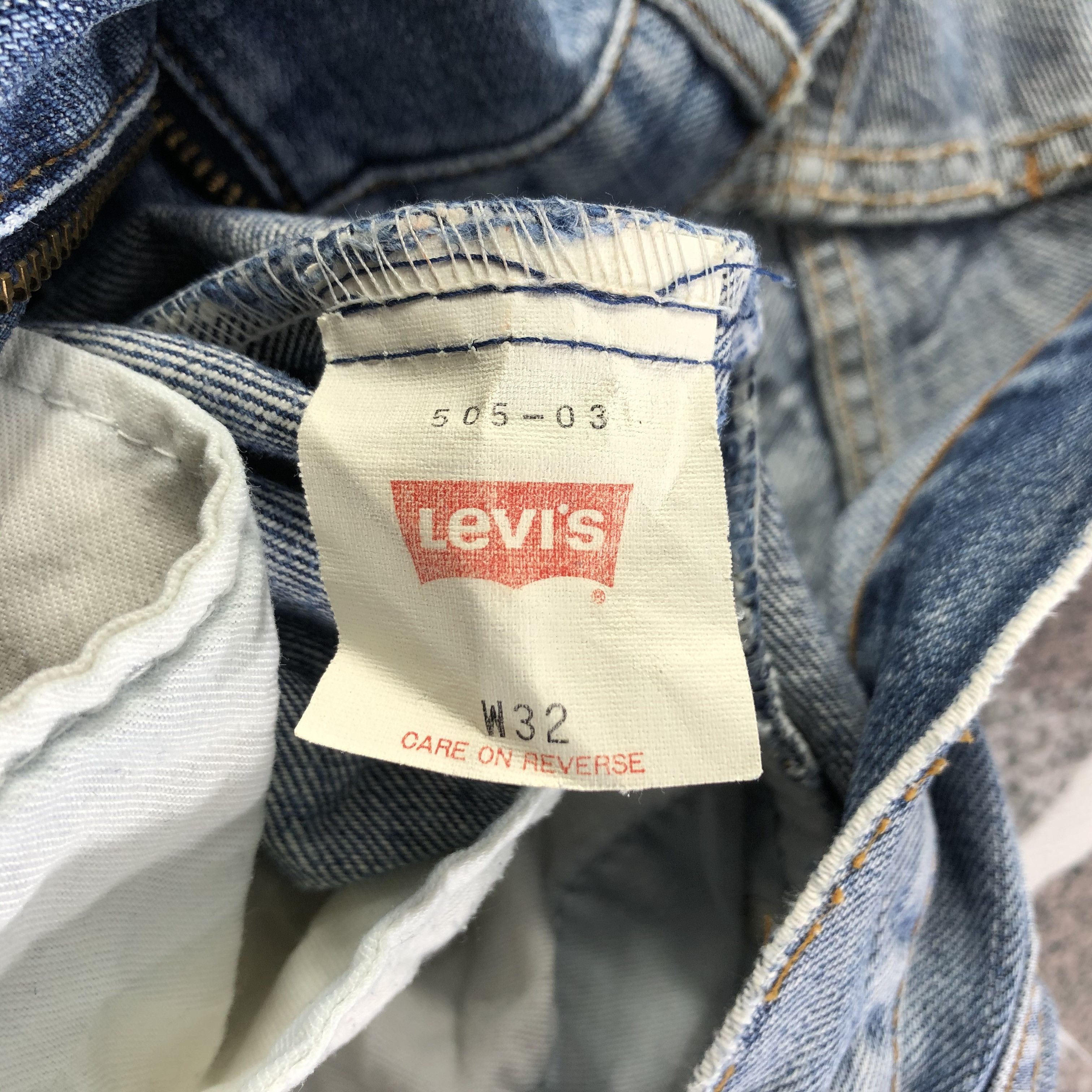 Levi's Vintage 90s Levis 505 Jeans Medium Wash Denim Kj1959 Size US 32 / EU 48 - 10 Thumbnail
