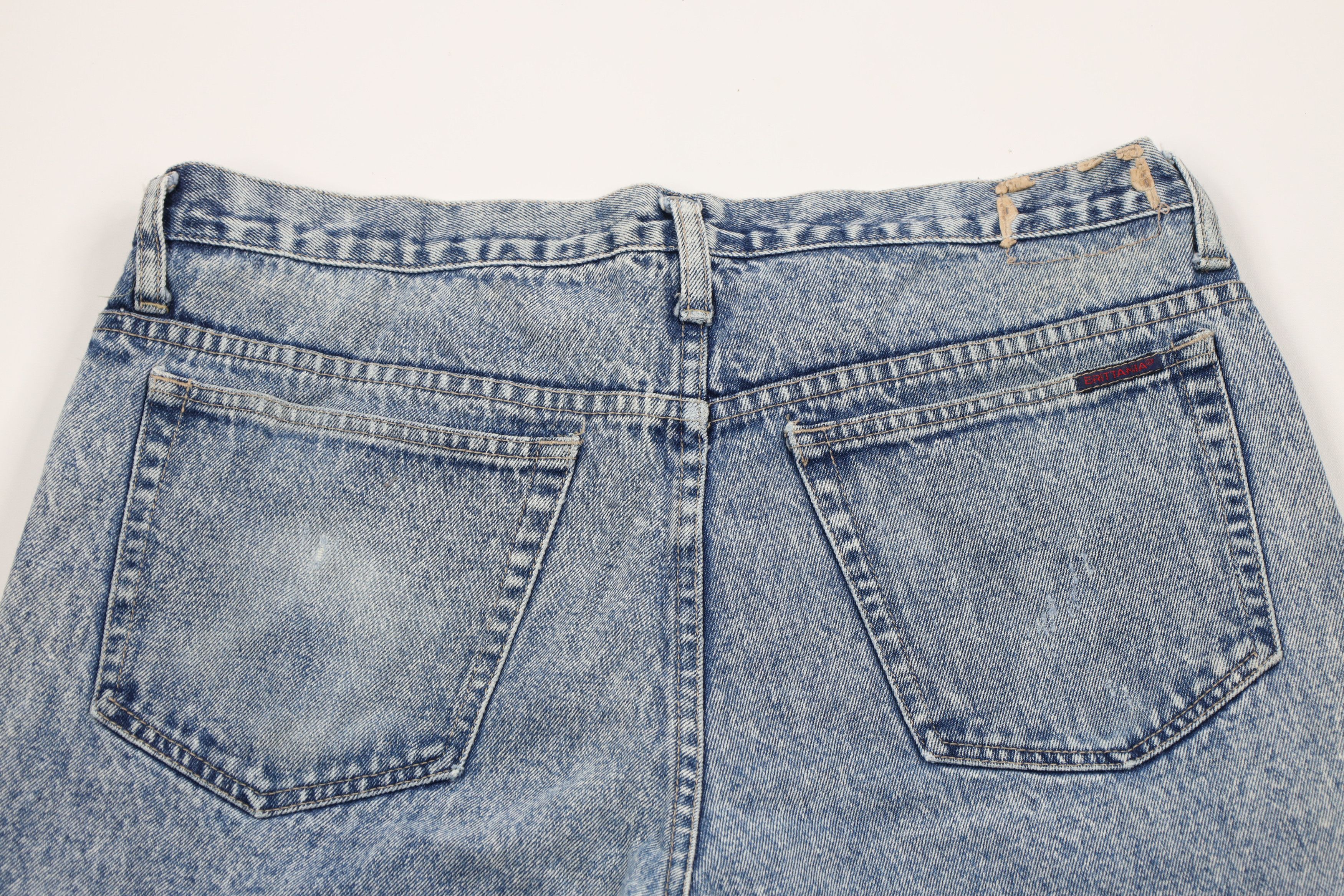 Vintage Vintage 90s Streetwear Acid Wash Straight Leg Denim Jeans Size US 38 / EU 54 - 10 Thumbnail