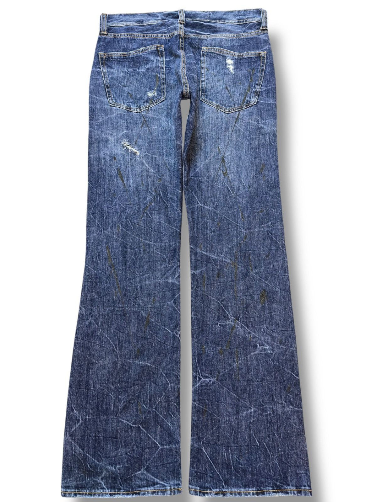 Hysteric Glamour Vintage Japanese Brand Honeycomb Grunge Distressed Denim Size US 32 / EU 48 - 4 Thumbnail