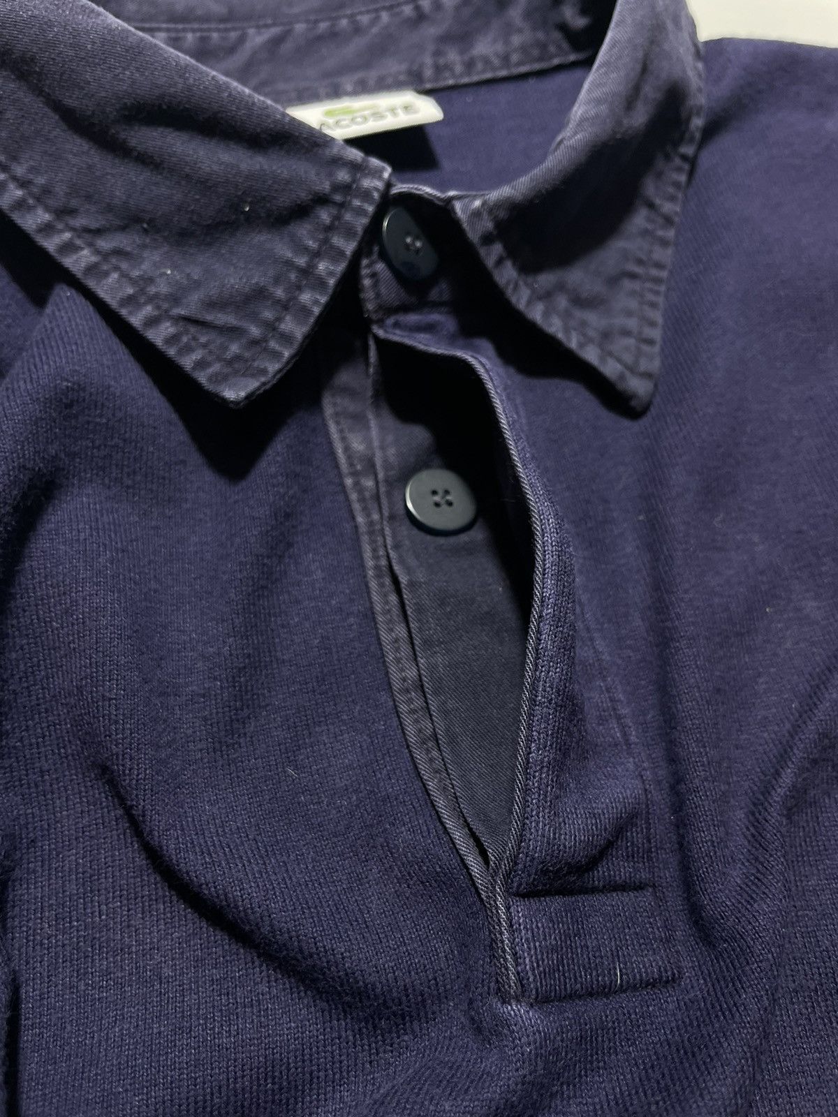 Lacoste Vintage Lacoste Big Logo Polo Longsleeve Size US XL / EU 56 / 4 - 11 Thumbnail