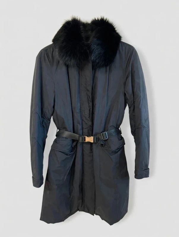 Prada Abrigo Largo Prada Mujer Size L / US 10 / IT 46 - 4 Thumbnail