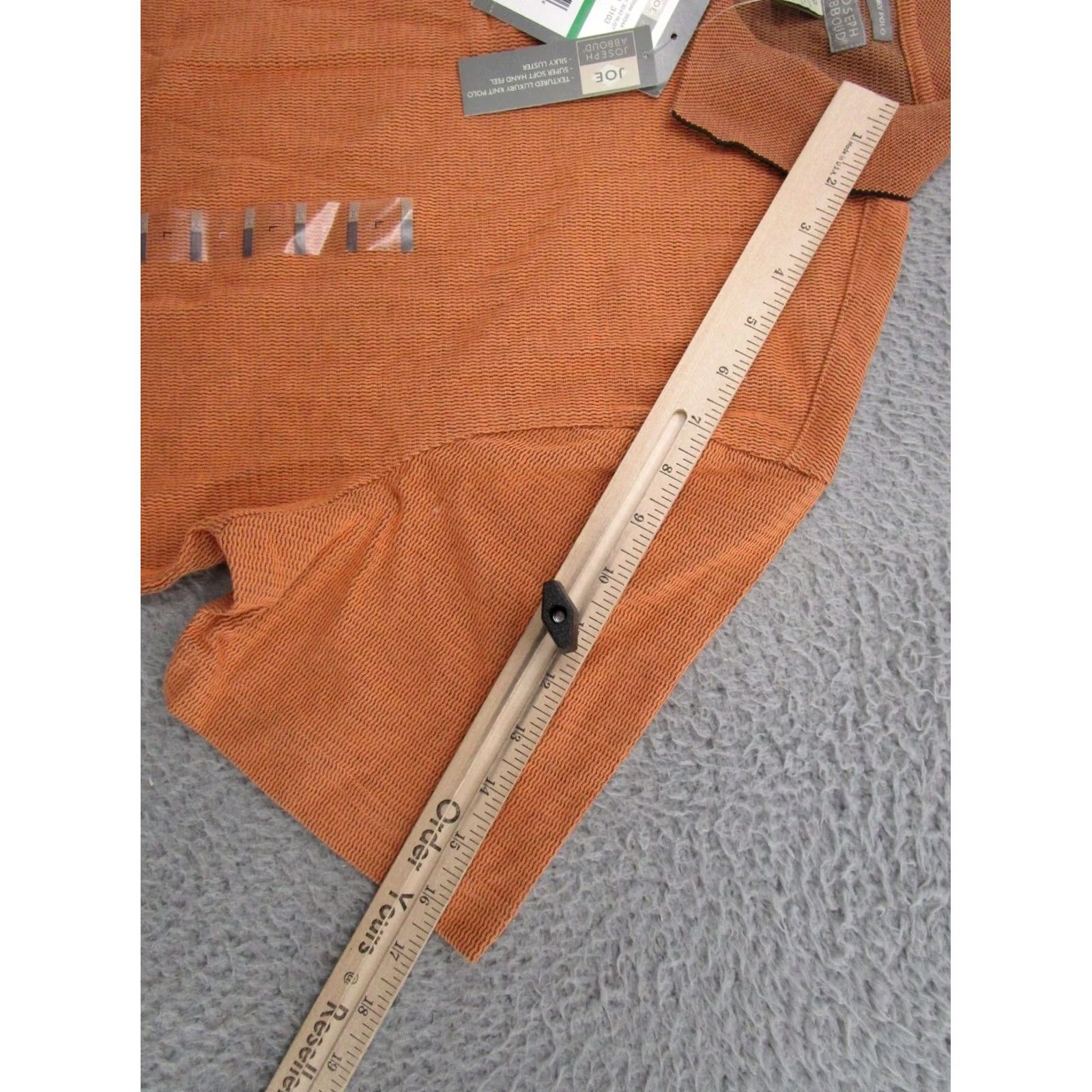 Joseph Abboud Joseph Abboud Polo Shirt Men's Orange Knit Short Sleeve Size L Golf Casual Logo Classic Casual Polo Size US L / EU 52-54 / 3 - 4 Thumbnail