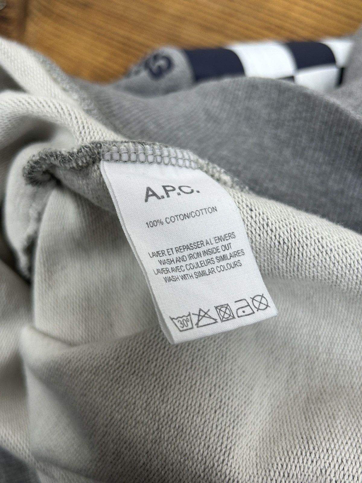 A.P.C. APC Ready Steady Go Racing Check Sweatshirt Crewneck Grey L Size US L / EU 52-54 / 3 - 7 Thumbnail