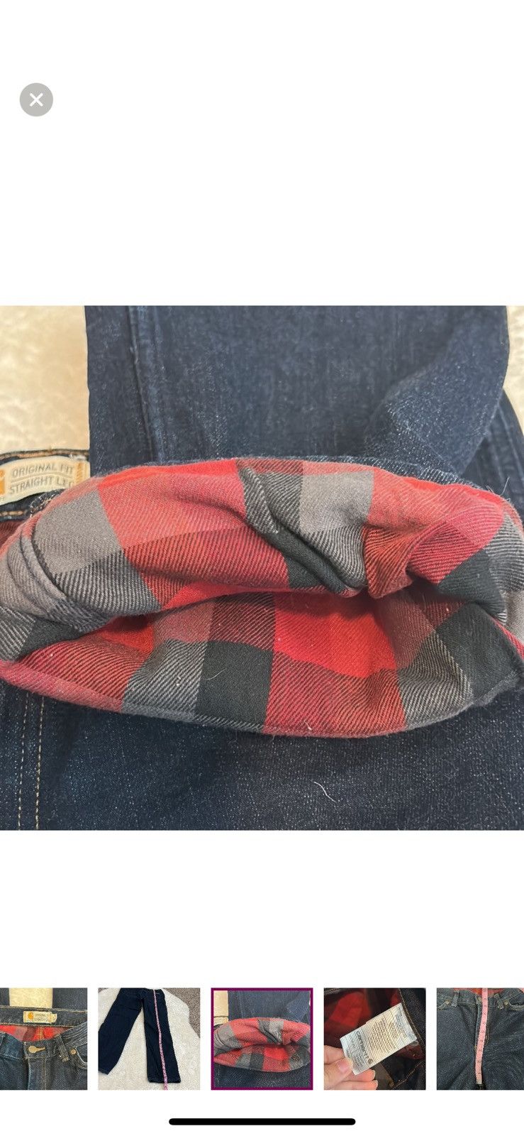 Carhartt Carhartt original fit Blaine flannel lined jeans size 10 Size 32" / US 10 / IT 46 - 7 Thumbnail