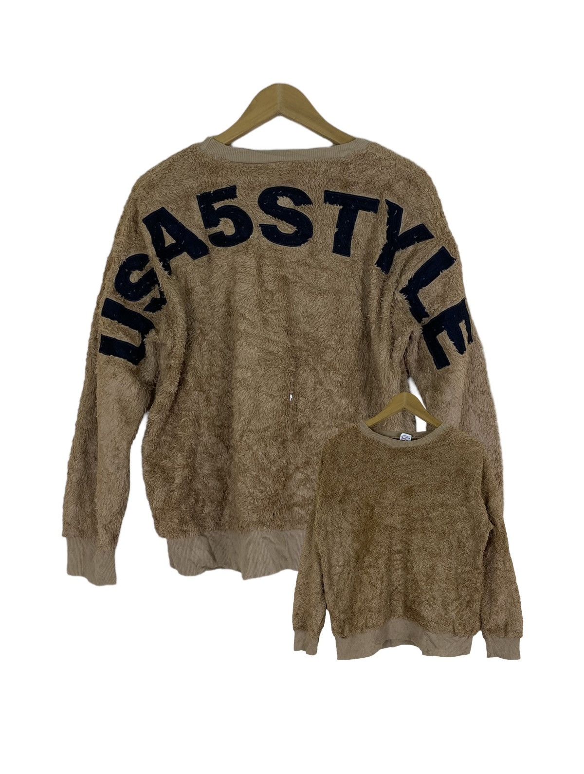 Japanese Brand Japanese Brand USA5Style Big Font Sherpa Sweater Size US M / EU 48-50 / 2 - 1 Thumbnail