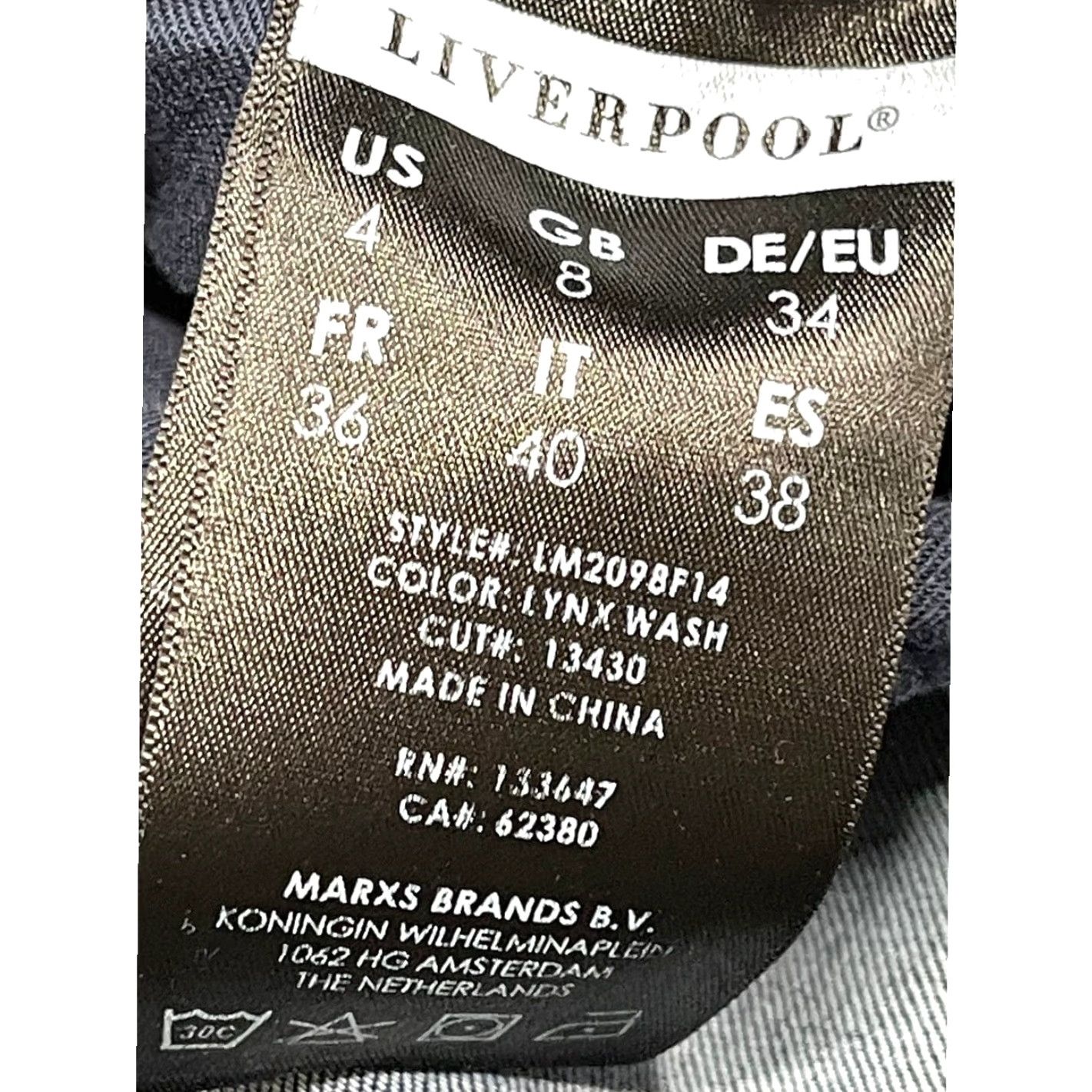 Vintage Liverpool Jeans Women Size 4 Skinny Low Rise Denim 5-Pocket Cotton Blend Blue Size 27" / US 4 / IT 40 - 4 Thumbnail