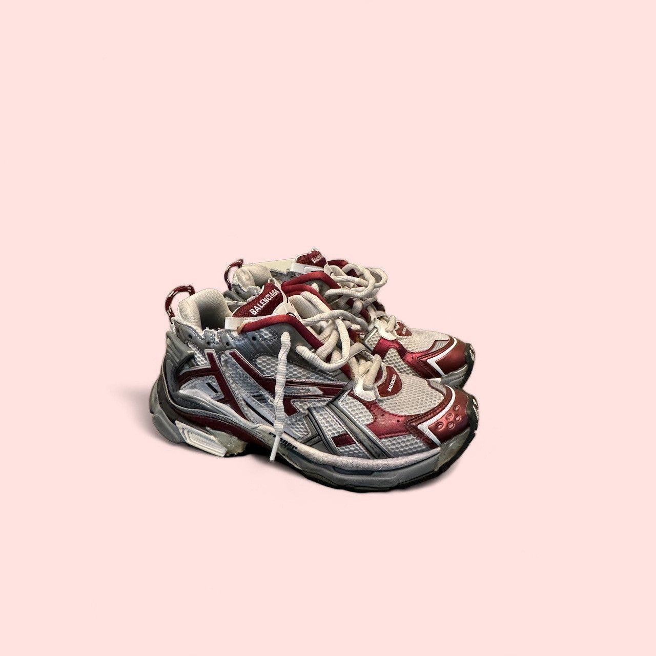 Pre-owned Balenciaga Runner - Size 42 Shoes In Maroon