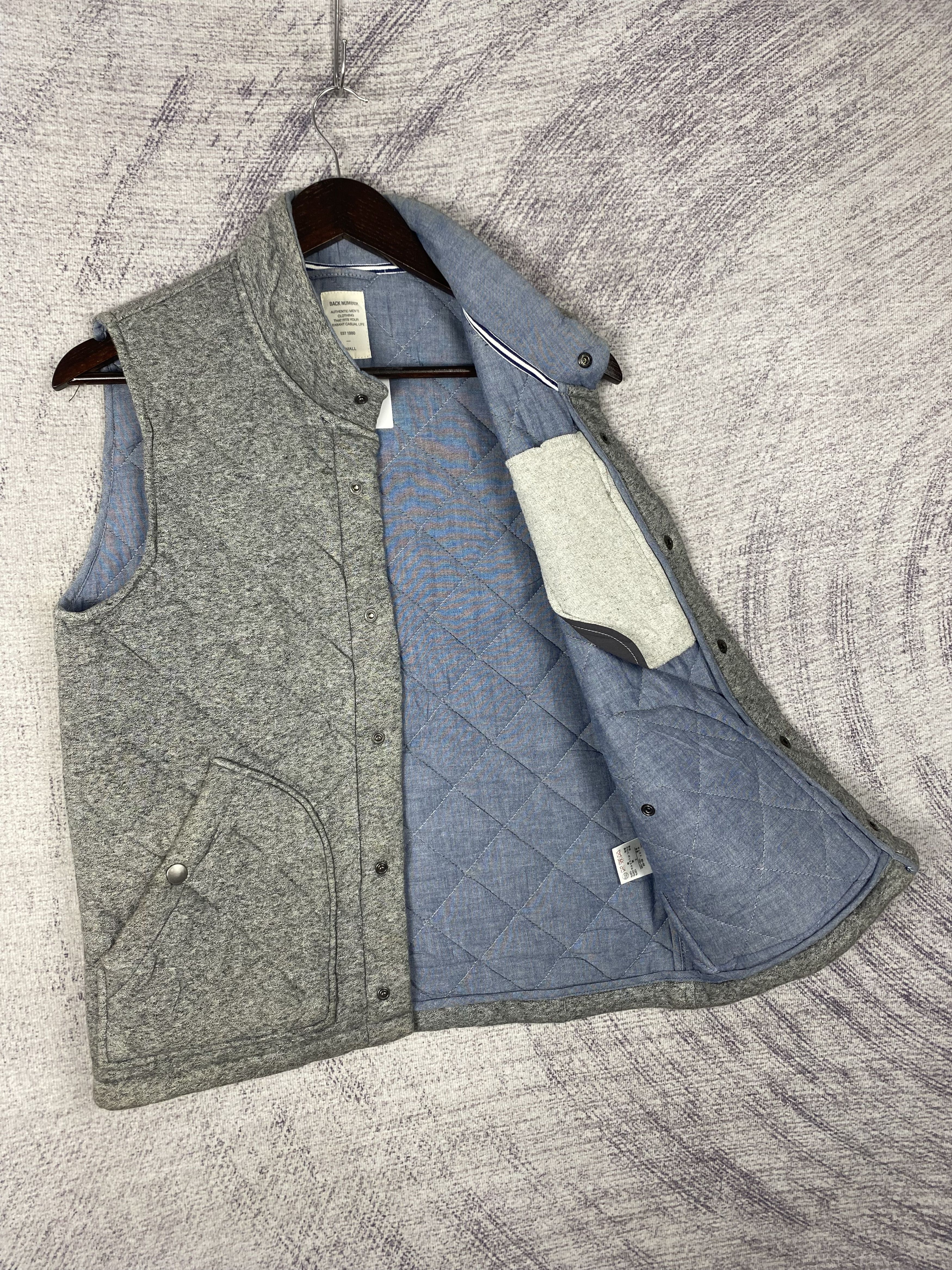 Japanese Brand Vintage Back Number Quilted Vest Size US S / EU 44-46 / 1 - 3 Thumbnail