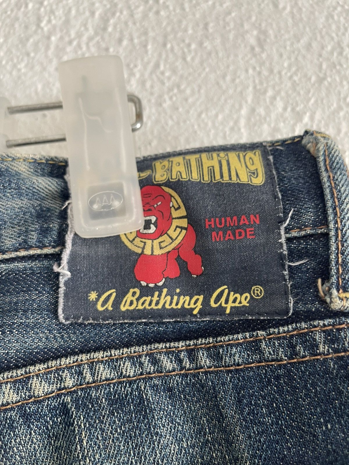 Bape Bape Spellout Selvedge Jeans Size 36 A Bathing Ape Classics Size US 36 / EU 52 - 12 Thumbnail