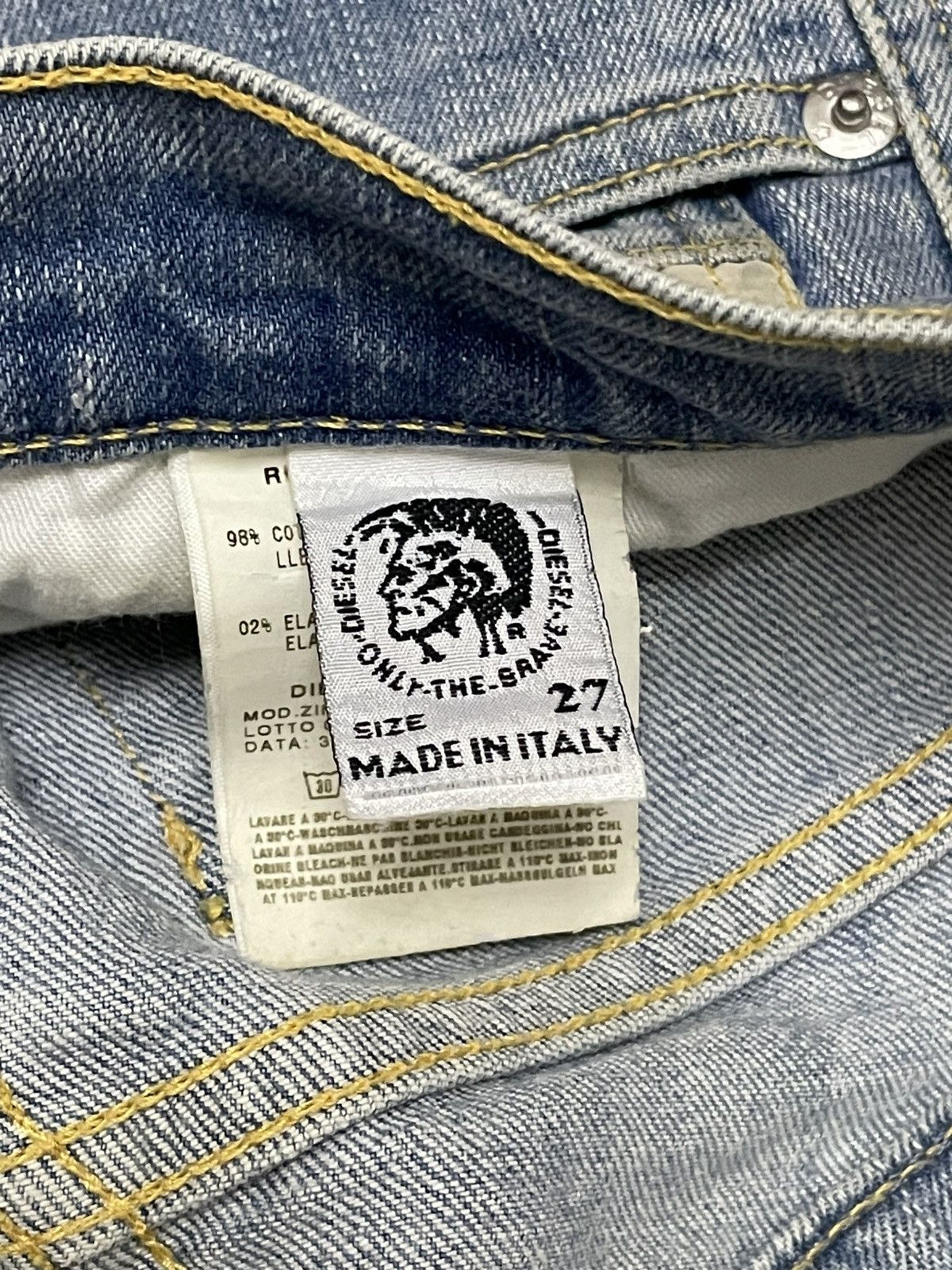 Diesel Vintage Authentic Designer Diesel Flared Blue Denim Size US 28 / EU 44 - 17 Thumbnail