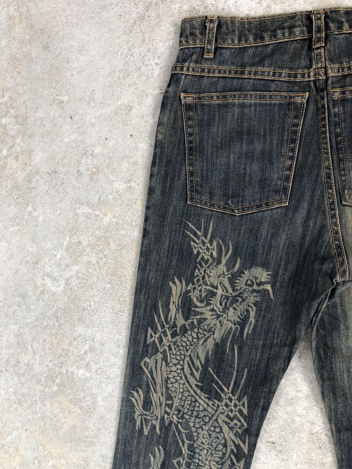 Japanese Brand Krush Flared Jeans Distressed Jeans Size US 28 / EU 44 - 9 Thumbnail