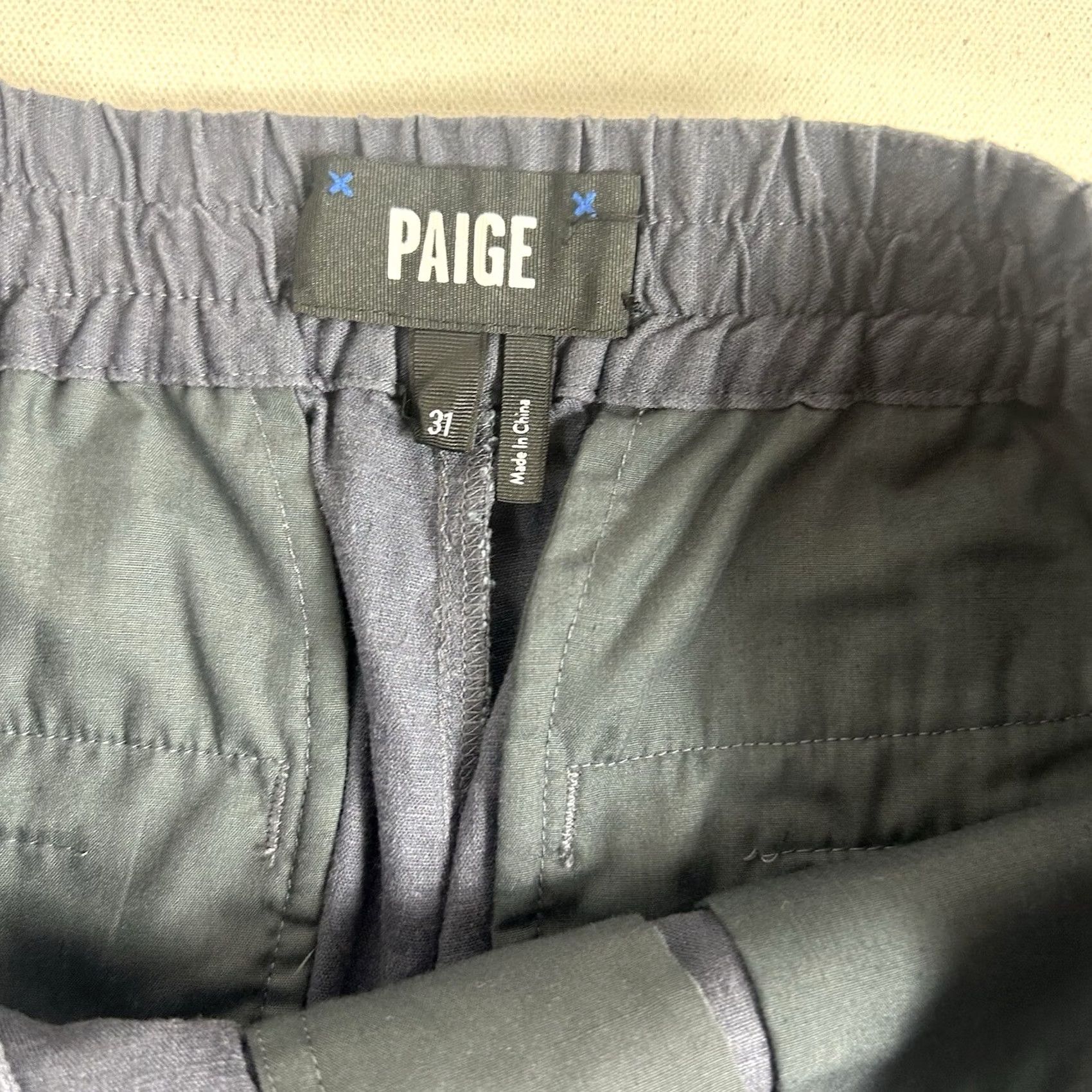 Paige PAIGE MENS KELCE BLUE LINEN BLEND SHORT SIZE 31 CASUAL PREPPY DEEP TIDES Size US 31 - 7 Thumbnail