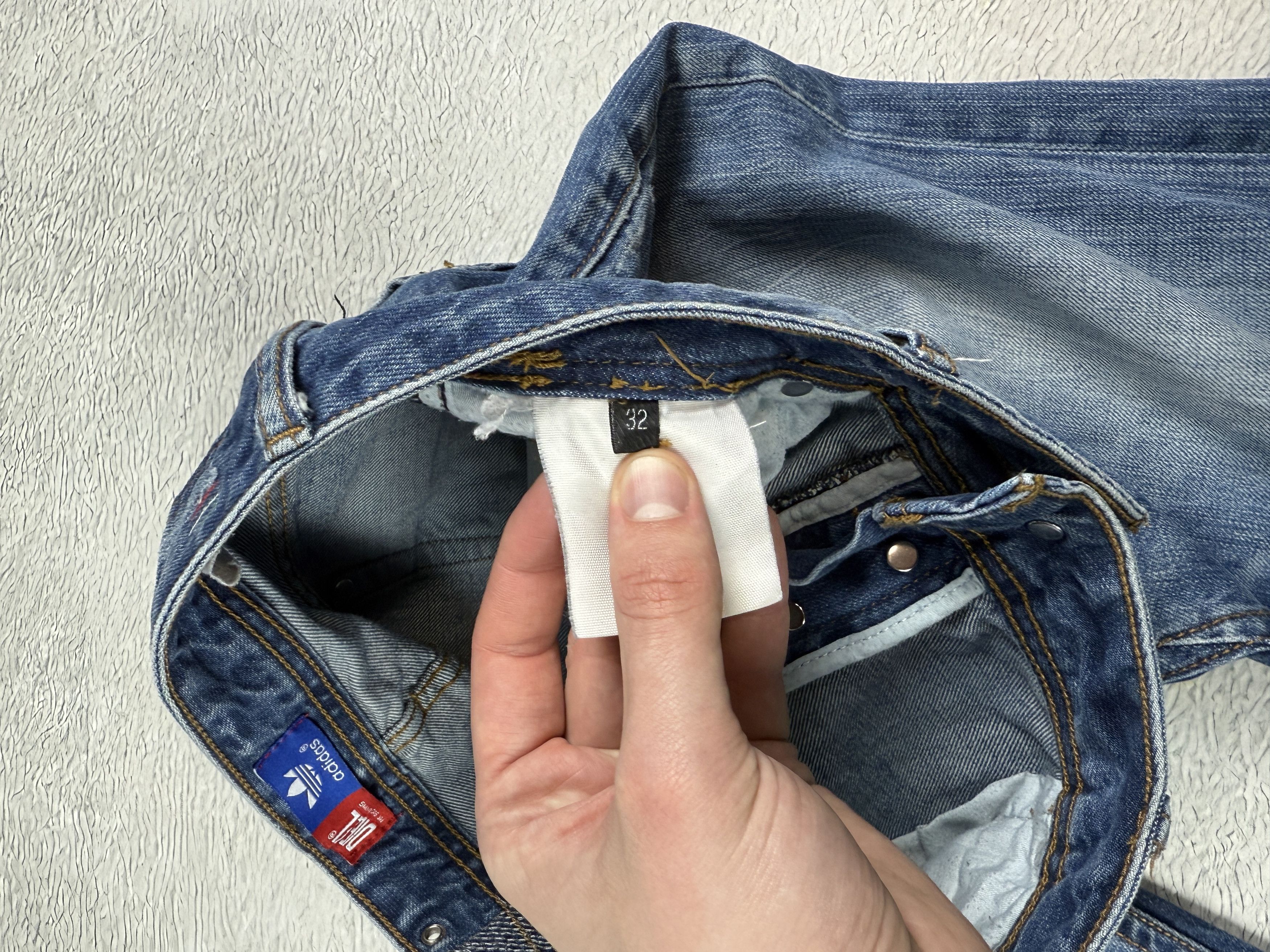 Diesel Diesel x Adidas Jeans Selvedge Ripped Viker-Ad Streetwear Size US 32 / EU 48 - 10 Thumbnail