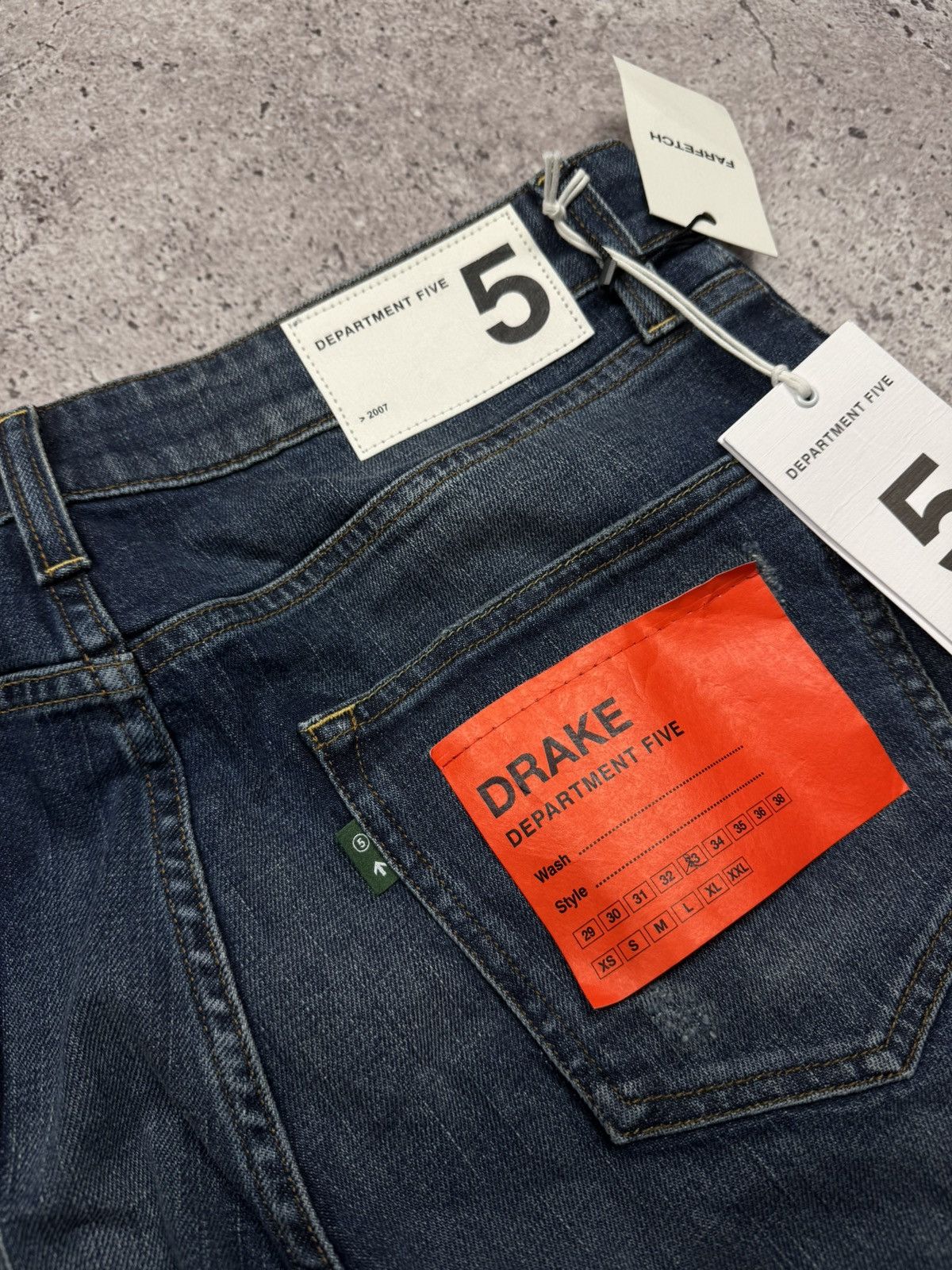 DEPARTMENT5 DEPARTMENT FIVE DRAKE DENIM DISTRESSED Y2K JEANS NEW❗️ Size US 33 - 11 Thumbnail