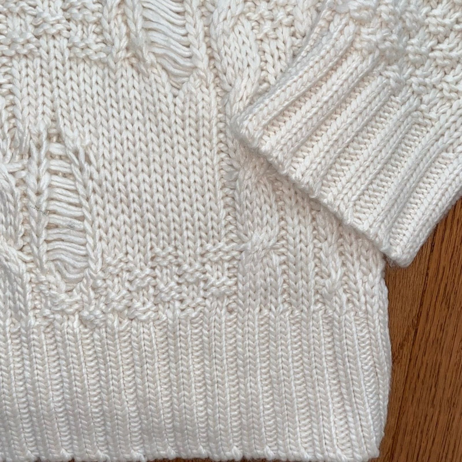 Current/Elliot NWT $330 Current/Elliott The Vin Cable Knit Sweater 0 XS Size XS / US 0-2 / IT 36-38 - 8 Thumbnail