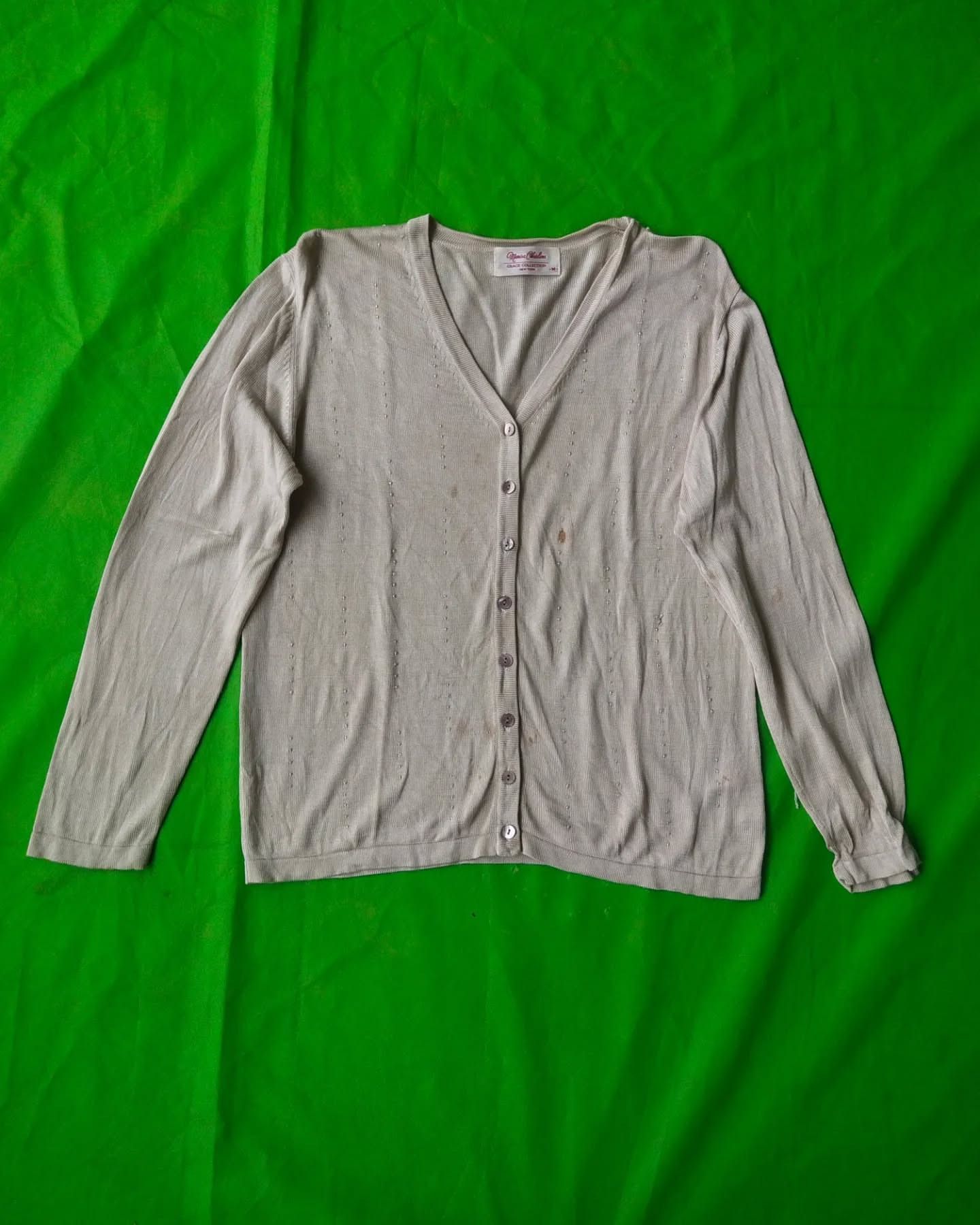 Japanese Brand × Vintage Marisa Christina Stained Cardigan Size M / US 6-8 / IT 42-44 - 2 Thumbnail