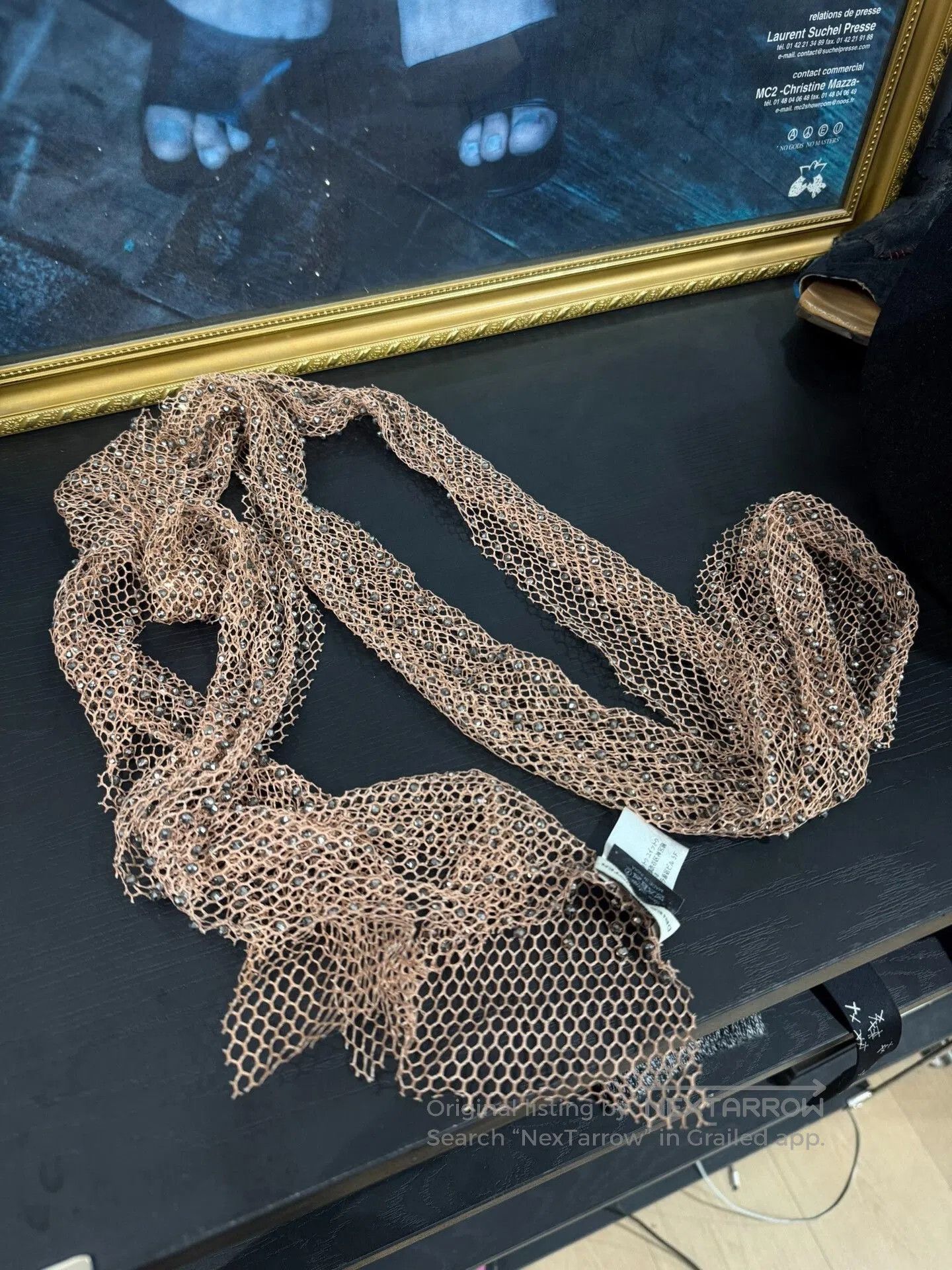 Dries Van Noten Dries van Noten Diamond Mesh Scarf. Size ONE SIZE - 2 Thumbnail