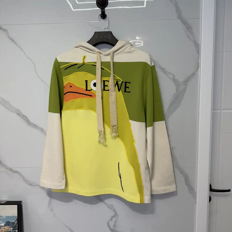 Loewe Loewe Green Cotton Graphic Sweatshirt for Women 0089 Size XS / US 0-2 / IT 36-38 - 1 Thumbnail