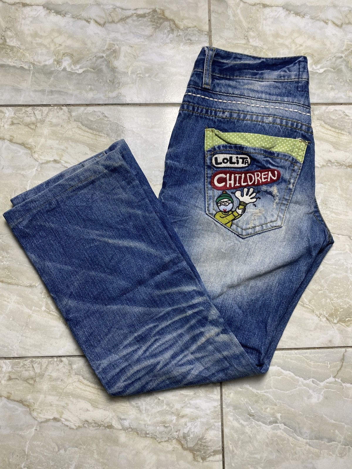 Japanese Brand Rare Lolita Children Distressed Jeans Size US 28 / EU 44 - 21 Thumbnail