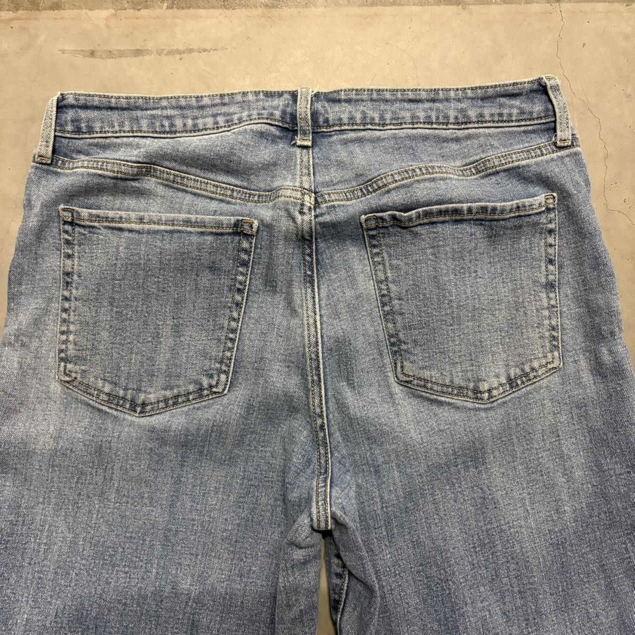 Japanese Brand × Old Navy × Vintage Crazy Vintage Y2K/2000s Baggy Old Navy OG Loose Light Blue Wash Denim Jeans! Size US 34 / EU 50 - 5 Thumbnail