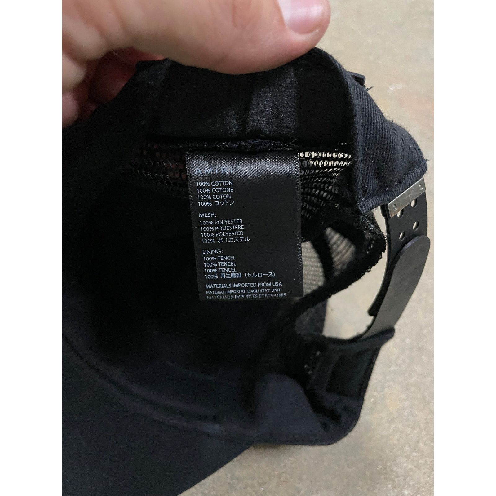 Amiri Amiri Cap Black Yellow Used OS Size ONE SIZE - 5 Thumbnail