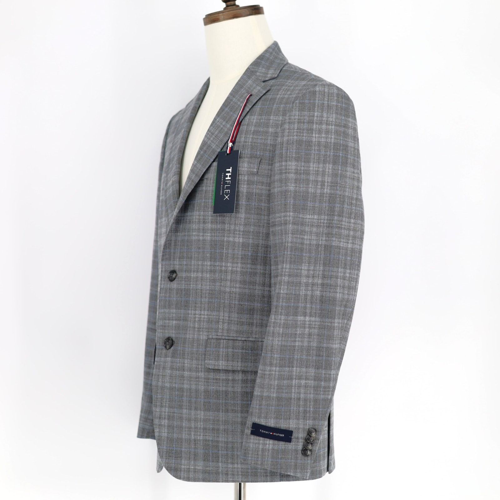 Tommy Hilfiger Tommy Hilfiger Men's Grey Check Conrad Suit Blazer Size 38R Size 38R - 3 Thumbnail