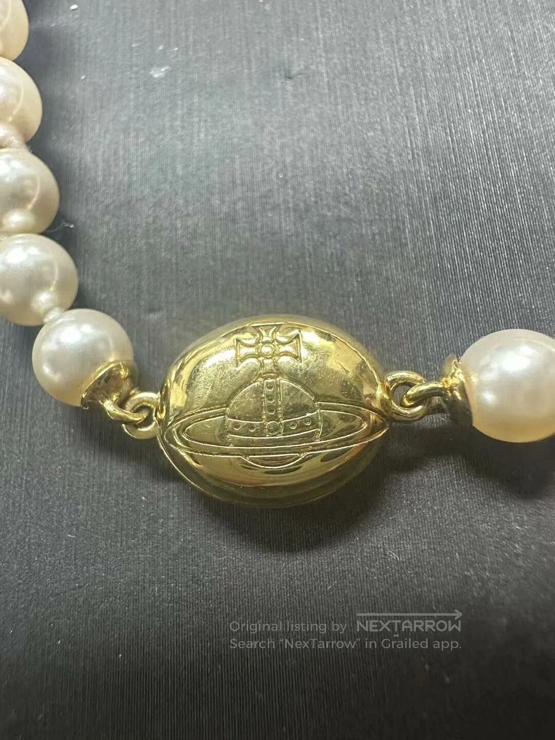 Vivienne Westwood Vivienne Westwood Saturn Pearl Necklace. Size ONE SIZE - 5 Thumbnail