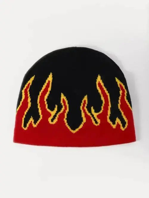 Other Fire Print Beanie Size ONE SIZE - 2 Thumbnail