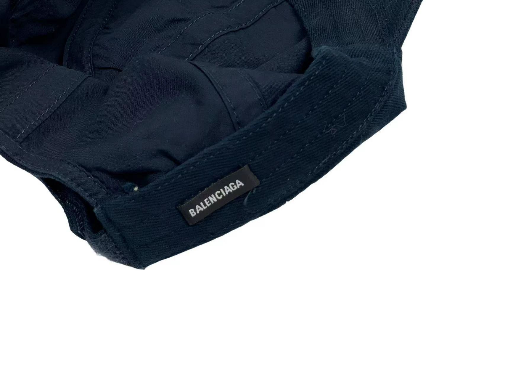 Balenciaga Balenciaga FBI Distressed Curved Brim Baseball Cap Size ONE SIZE - 4 Thumbnail