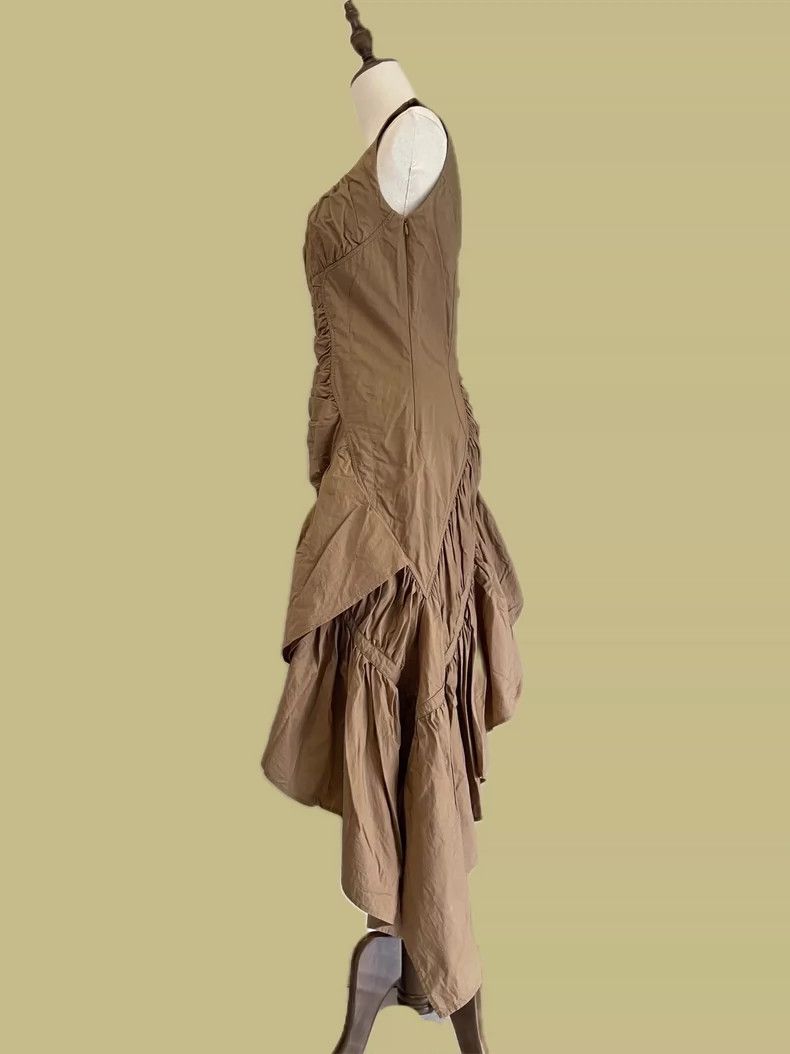 Issey Miyake Issey Miyake Brown dress Size L / US 10 / IT 46 - 7 Thumbnail
