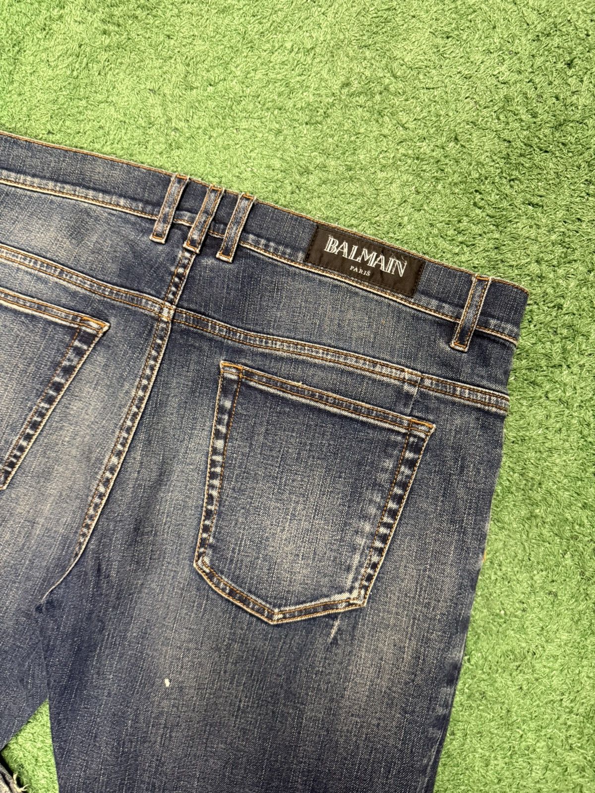 Balmain Balmain paris dark indigo straight let denim Size US 36 / EU 52 - 6 Thumbnail