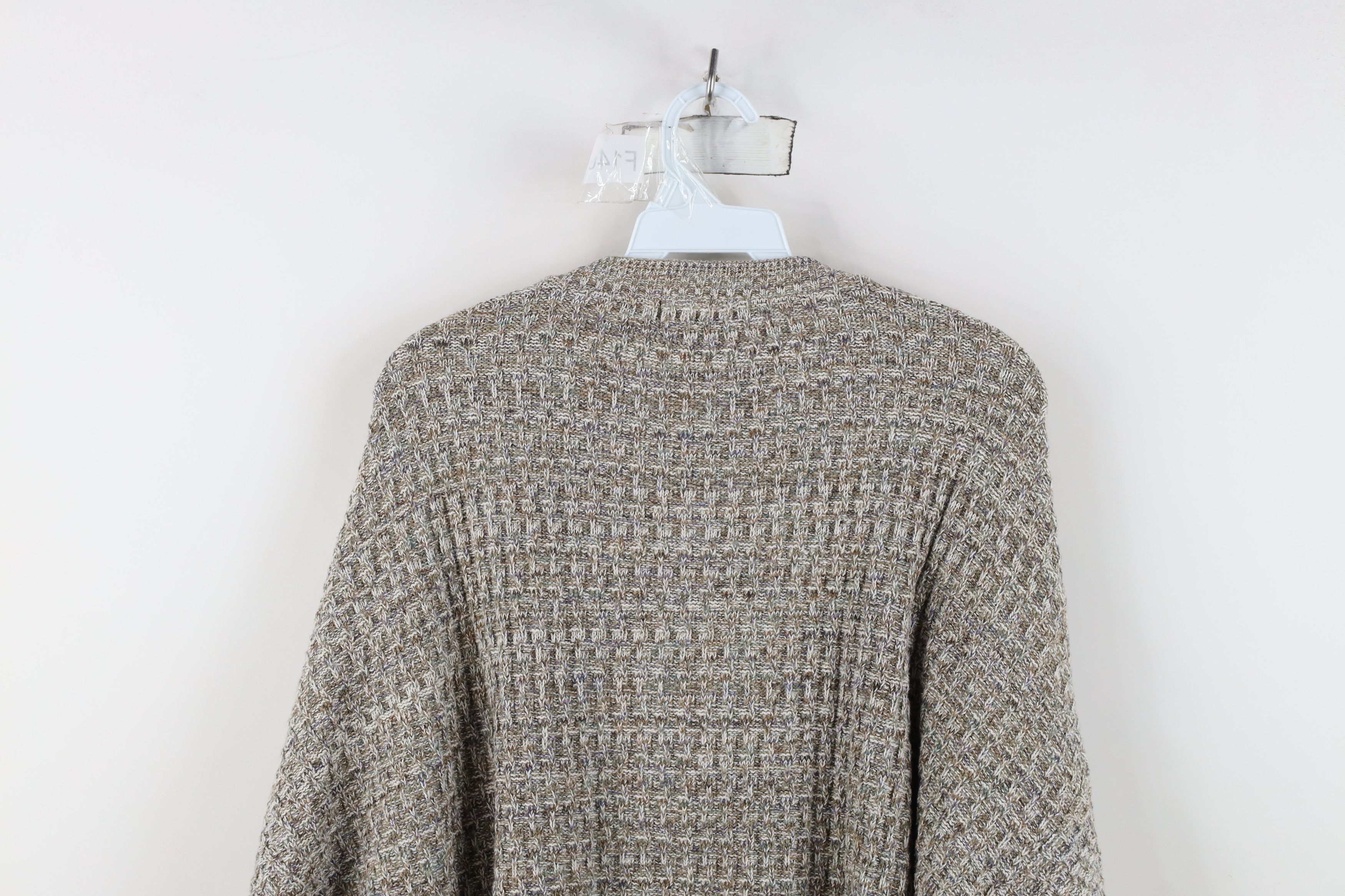 Vintage Vintage 90s Streetwear Framed Ribbed Knit V-Neck Sweater USA Size US XXL / EU 58 / 5 - 8 Thumbnail