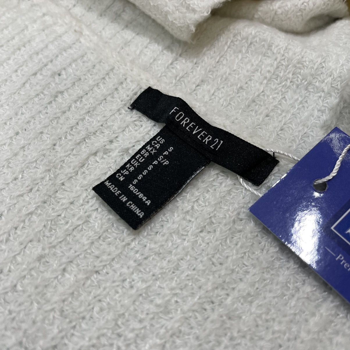 Forever 21 Forever 21 White Knitted Sweater Size L / US 10 / IT 46 - 5 Thumbnail