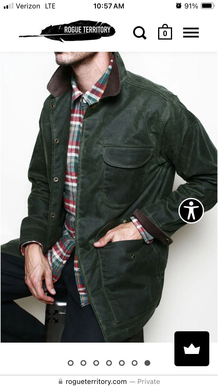 Rogue Territory Rogue Territory Hunter Supply Jacket - Waxed Olive Size US M / EU 48-50 / 2 - 4 Thumbnail