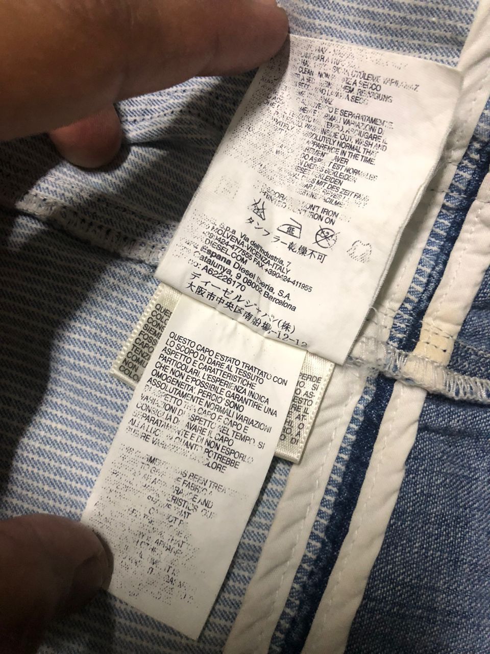 Diesel Diesel Denim Striped Cotton Jacket Shacket Buttons Faded Size US S / EU 44-46 / 1 - 19 Thumbnail