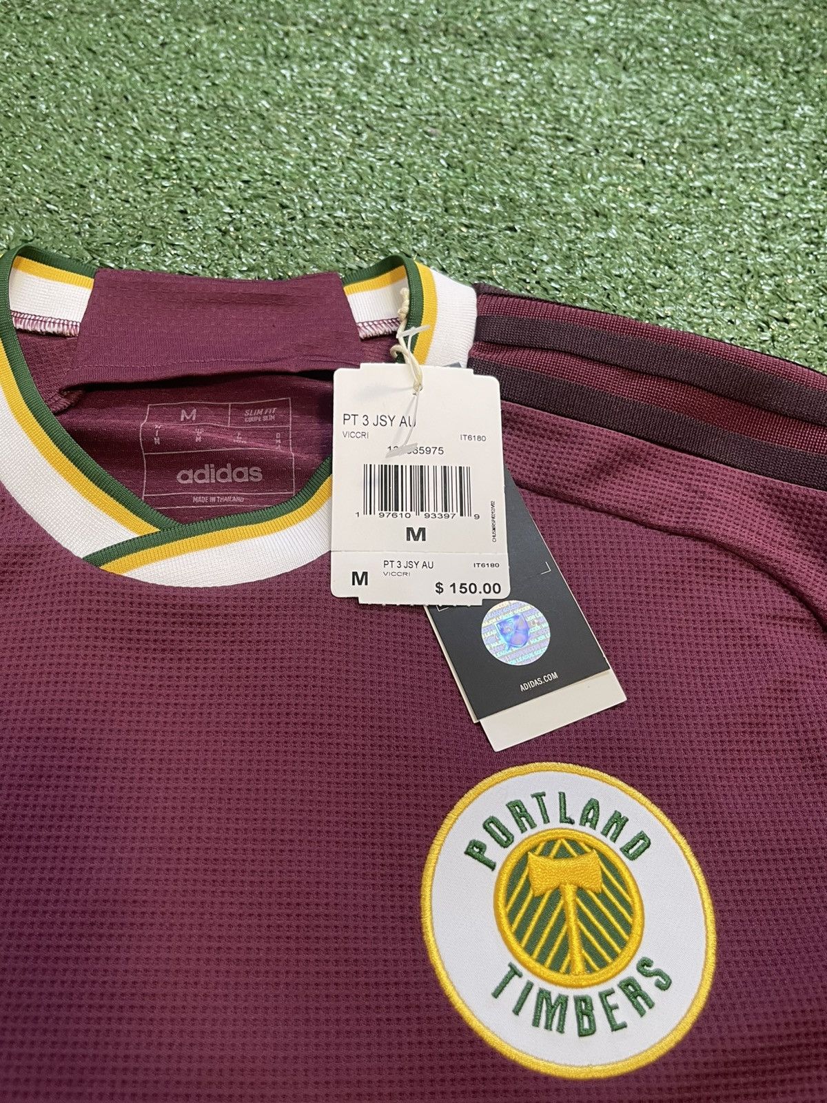 Adidas ADIDAS PORTLAND TIMBERS AUTHENTIC THIRD JERSEY SIZE MEDIUM Size US M / EU 48-50 / 2 - 2 Thumbnail