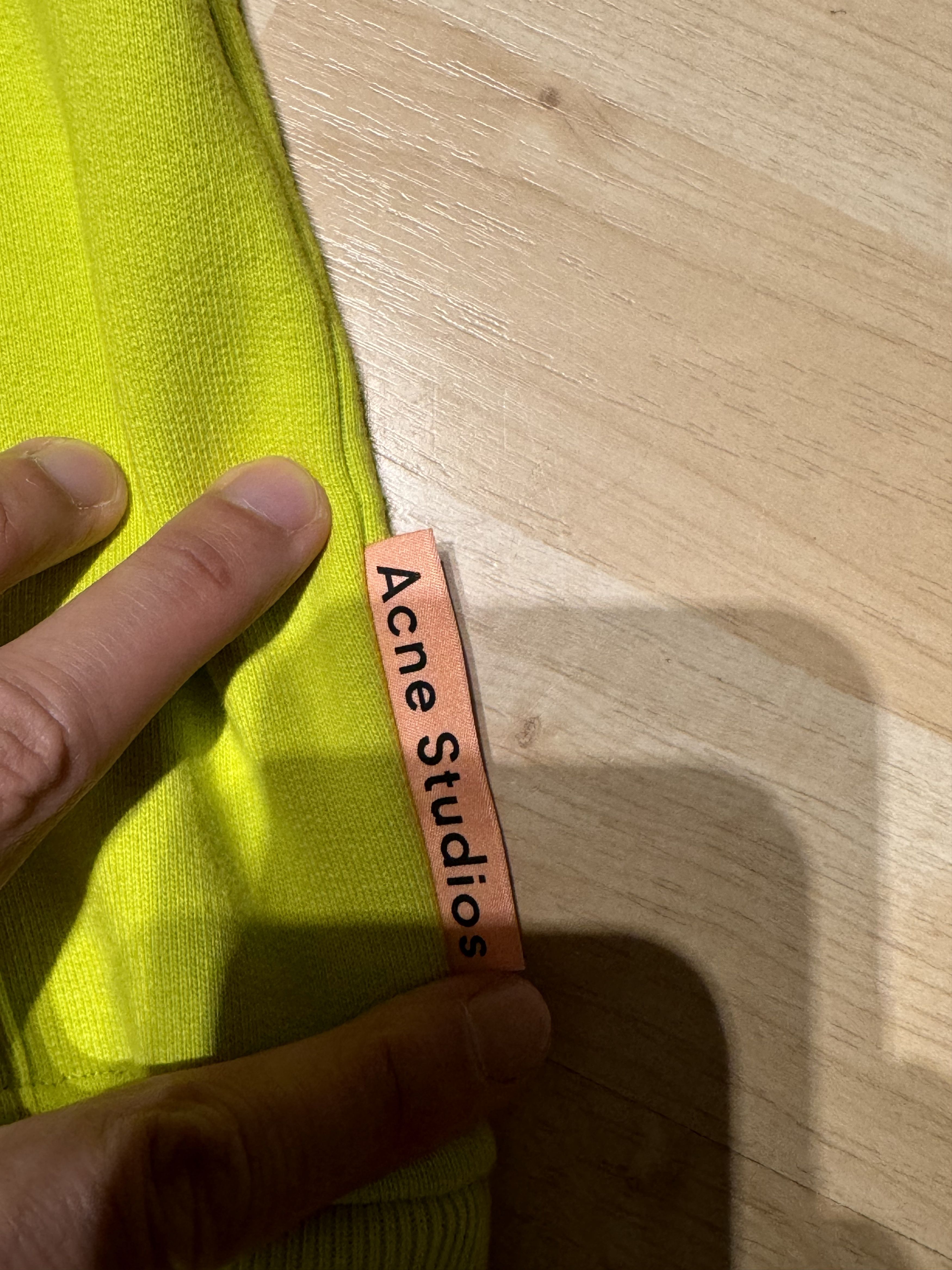 Acne Studios Men's yellow hoodie Size US S / EU 44-46 / 1 - 2 Thumbnail