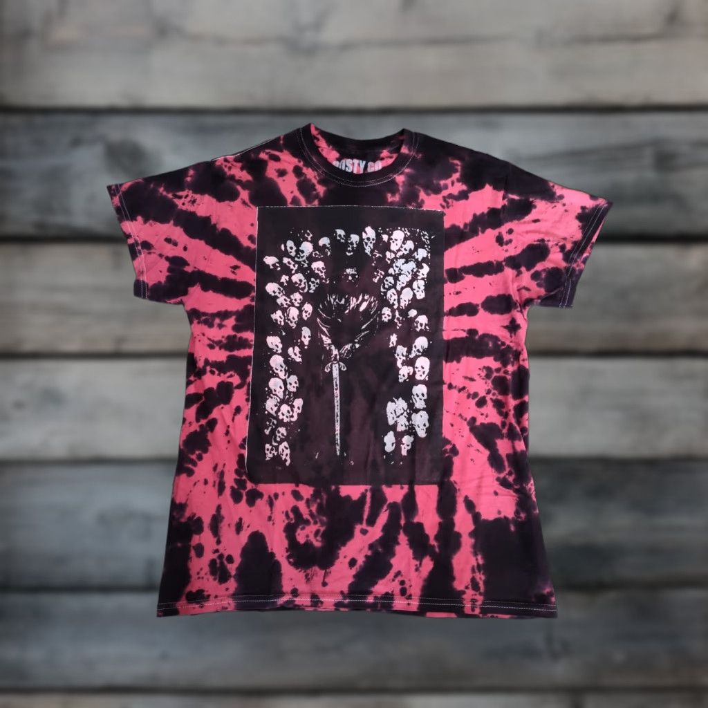 CO VINTAGE Post Malone Posty Co T-Shirt Hollywood Is Bleeding Tour Red Black Tie Dye Mens M Size US M / EU 48-50 / 2 - 1 Thumbnail