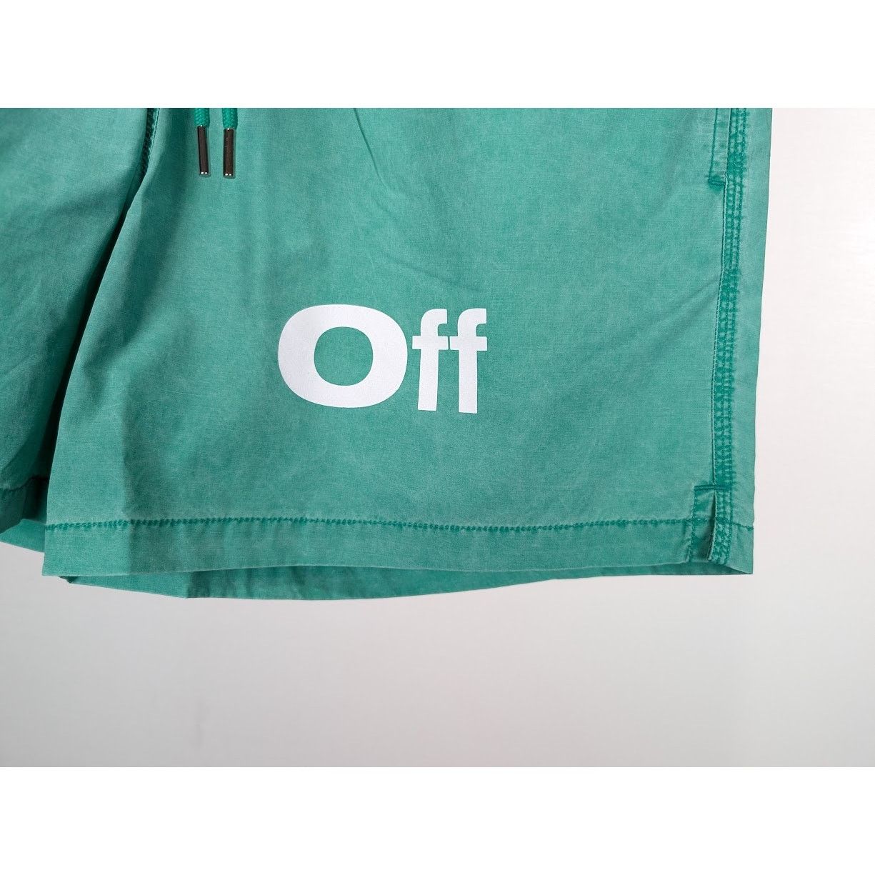 o1rshd1 Bounce Off Sunset Swimshort in Green/White