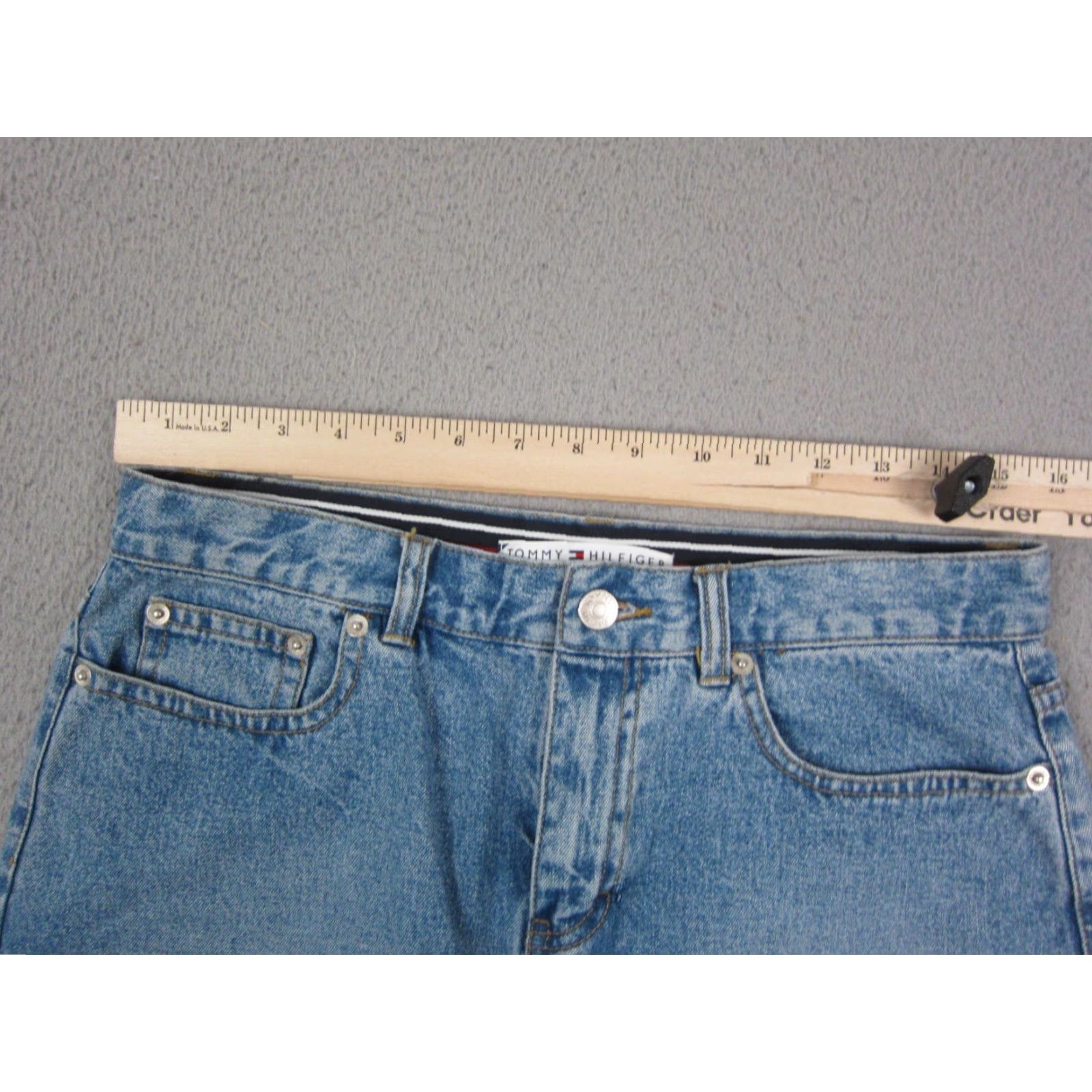 Tommy Hilfiger Vintage Tommy Hilfiger Skirt Womens 8 Blue A-Line Denim 90s Retro City Preppy Shorts? Size 30" / US 8 / IT 44 - 5 Thumbnail