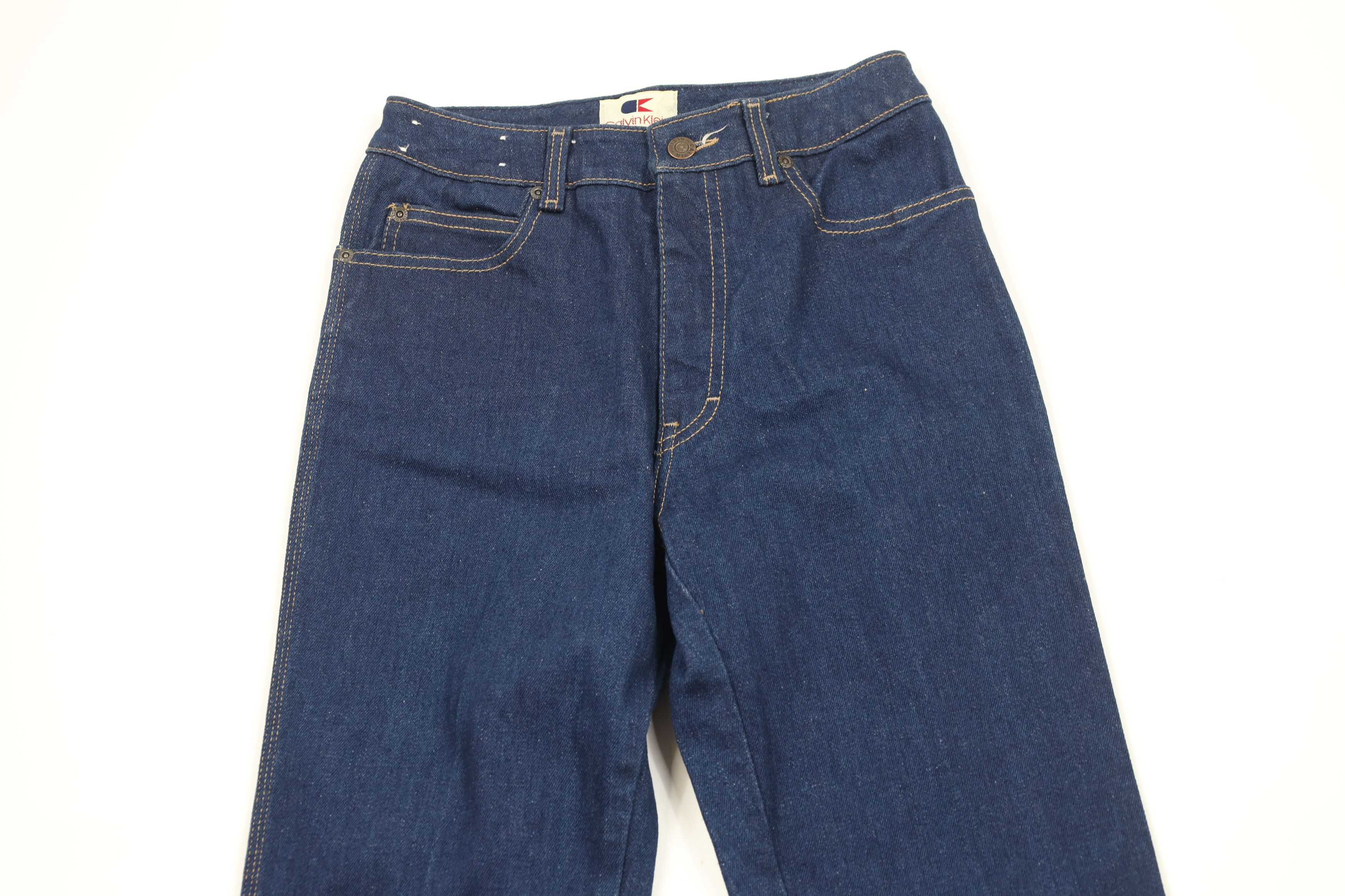 Calvin Klein Vintage 80s 90s Calvin Klein Straight Leg Denim Jeans USA Size 34" / US 12 / IT 48 - 2 Thumbnail