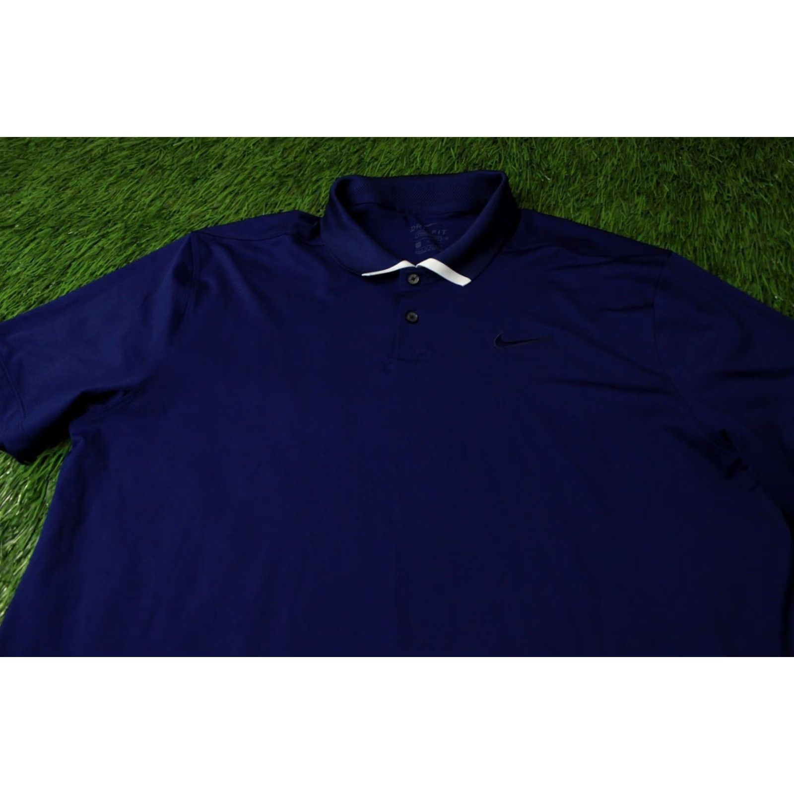 Nike NIKE GOLF DRI-FIT 2020 MEN TRAINING POLO SHIRT JERSEY ORIGINAL SIZE L Blue and White Polo Mens 2020 Nike Golf Shirt Size US L / EU 52-54 / 3 - 2 Thumbnail