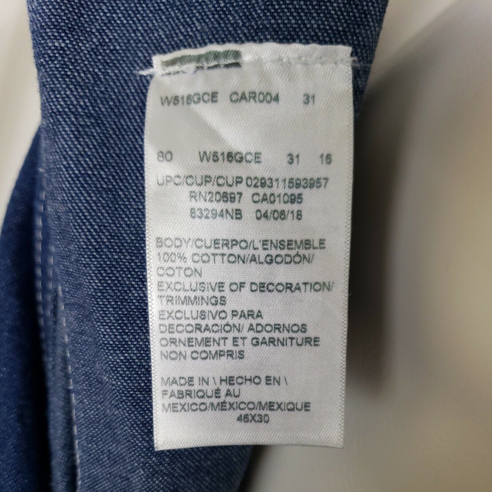 Dickies Dickies Denim Overalls Mens 46 x 27 Custom Baggy Blue Jeans Size US 44 / EU 60 - 9 Thumbnail