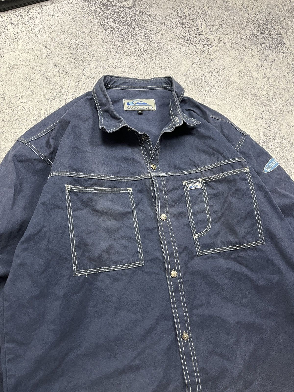 Quicksilver Vintage 90’s Quicksilver Button Up Work Jacket Rare Size US XL / EU 56 / 4 - 11 Thumbnail